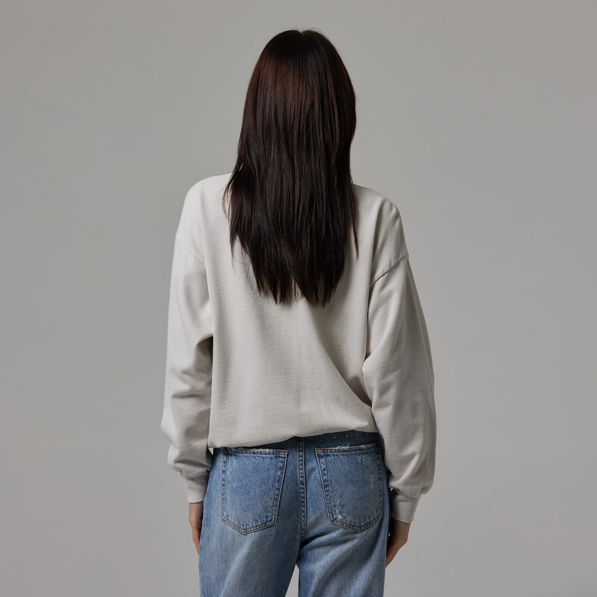 WOMENS SIMPLE LIGHTWEIGHT CREWNECK sold by Talentless product image thumbnail 3