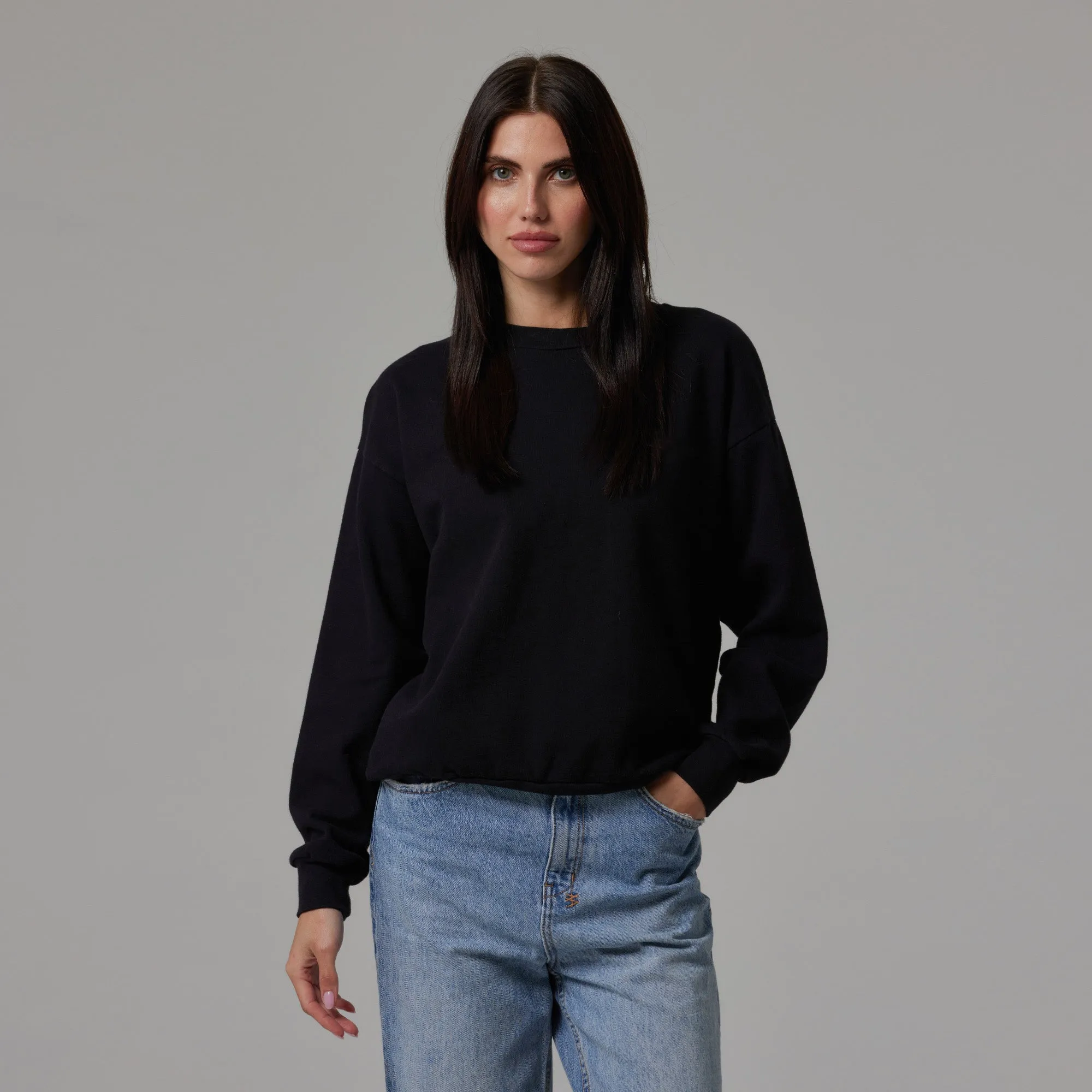 WOMENS SIMPLE LIGHTWEIGHT CREWNECK sold by Talentless product image thumbnail 5