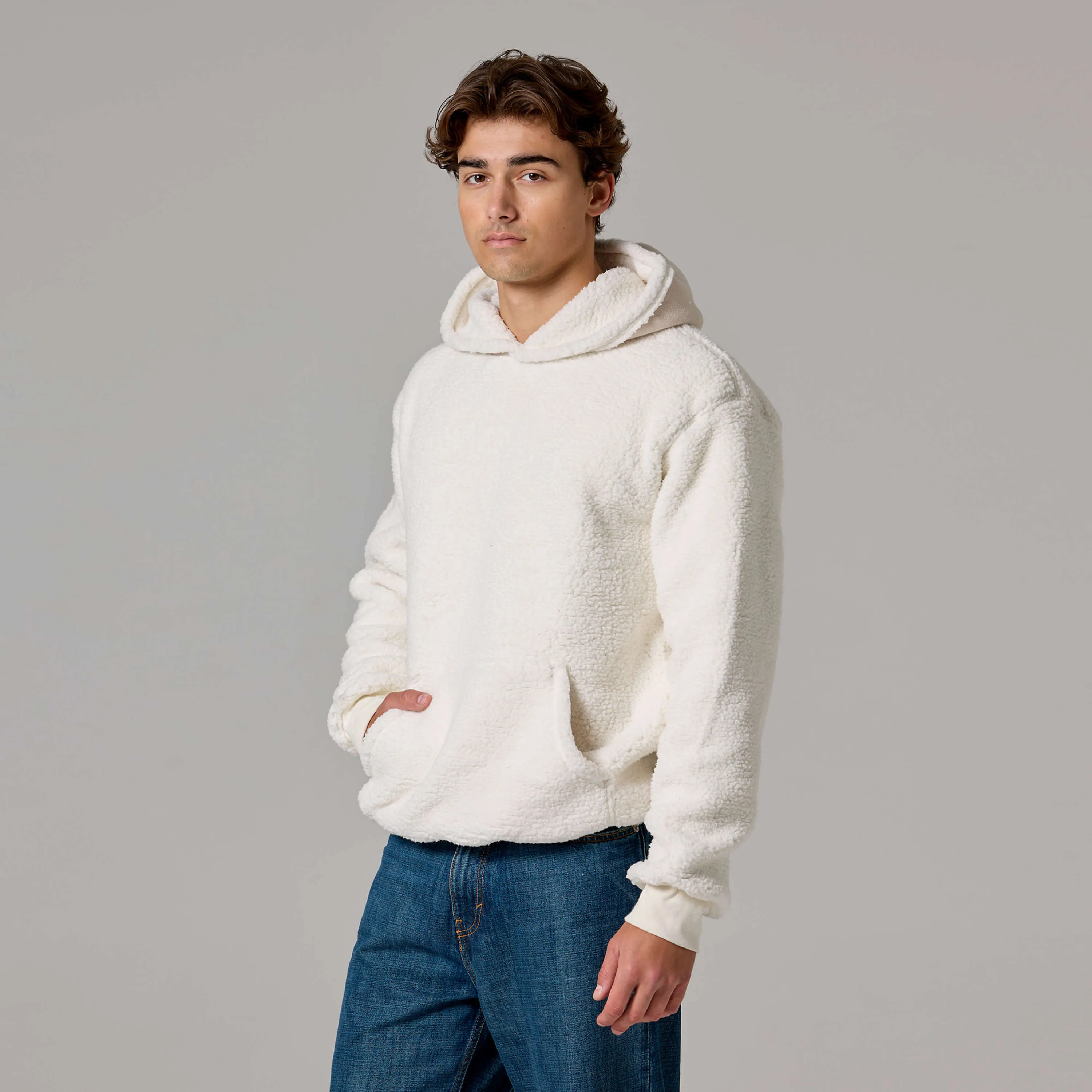 MENS SHERPA HOODIE sold by Talentless product image thumbnail 2