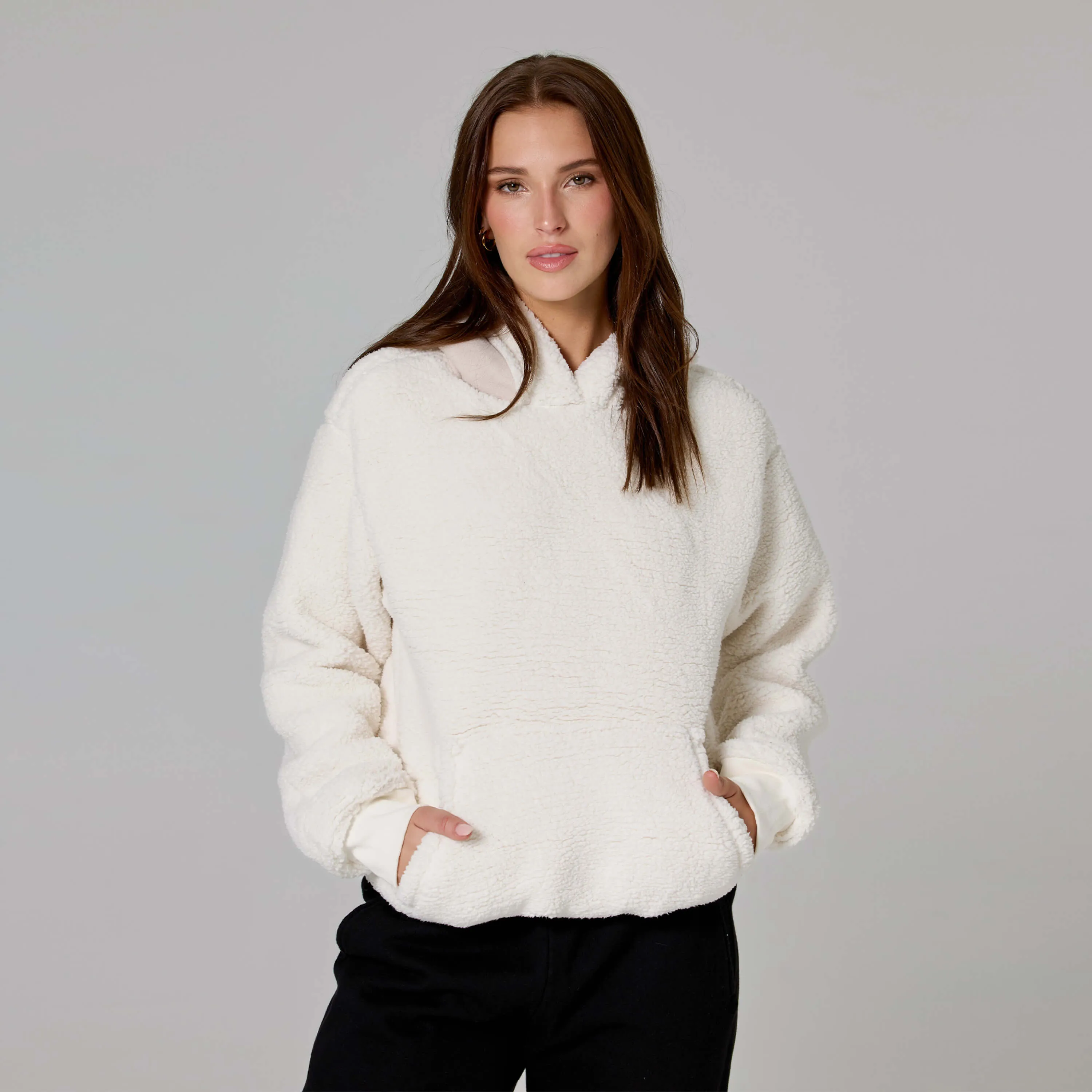 WOMENS SHERPA HOODIE sold by Talentless product image thumbnail 3
