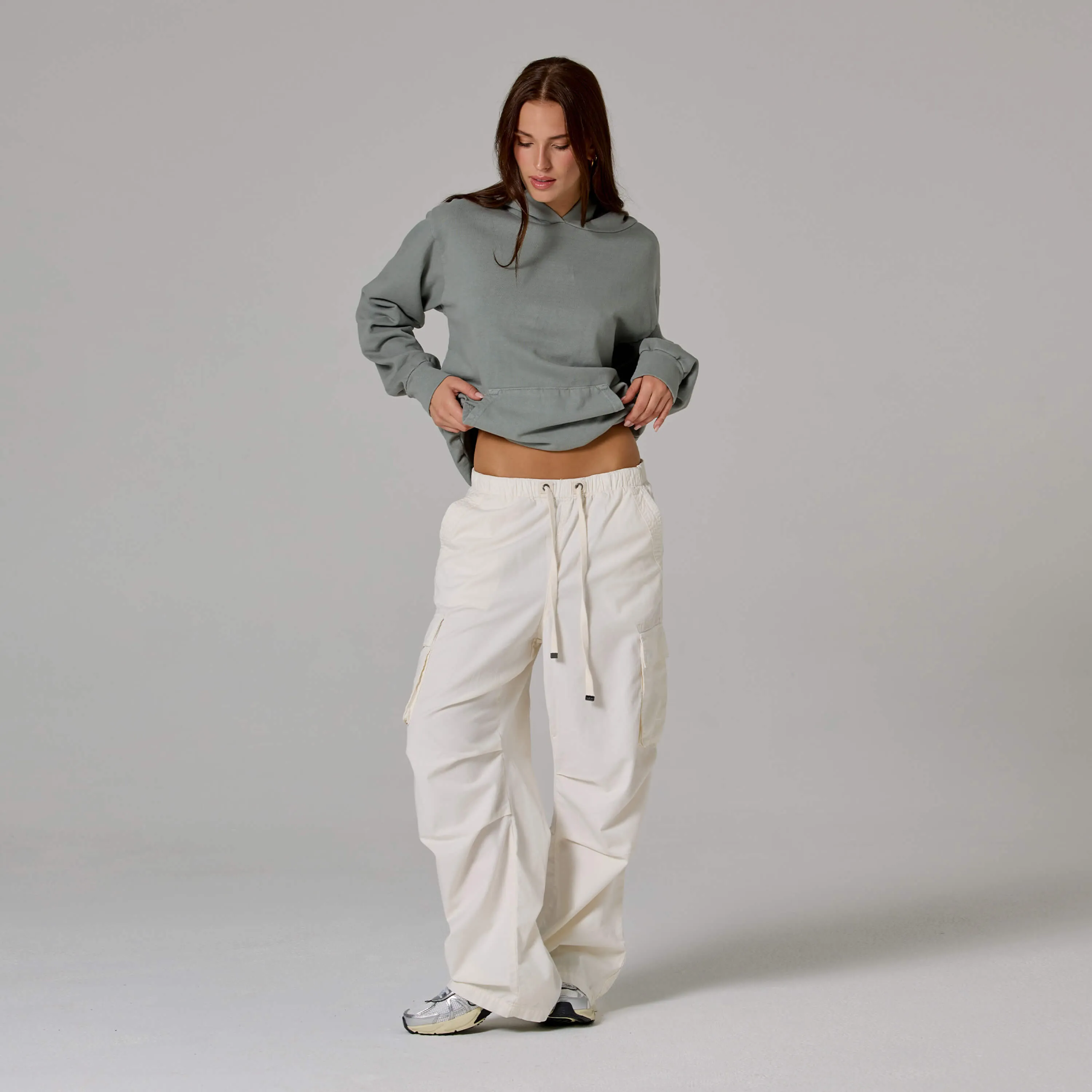 WOMENS SIMPLE LIGHTWEIGHT HOODIE sold by Talentless product image thumbnail 4