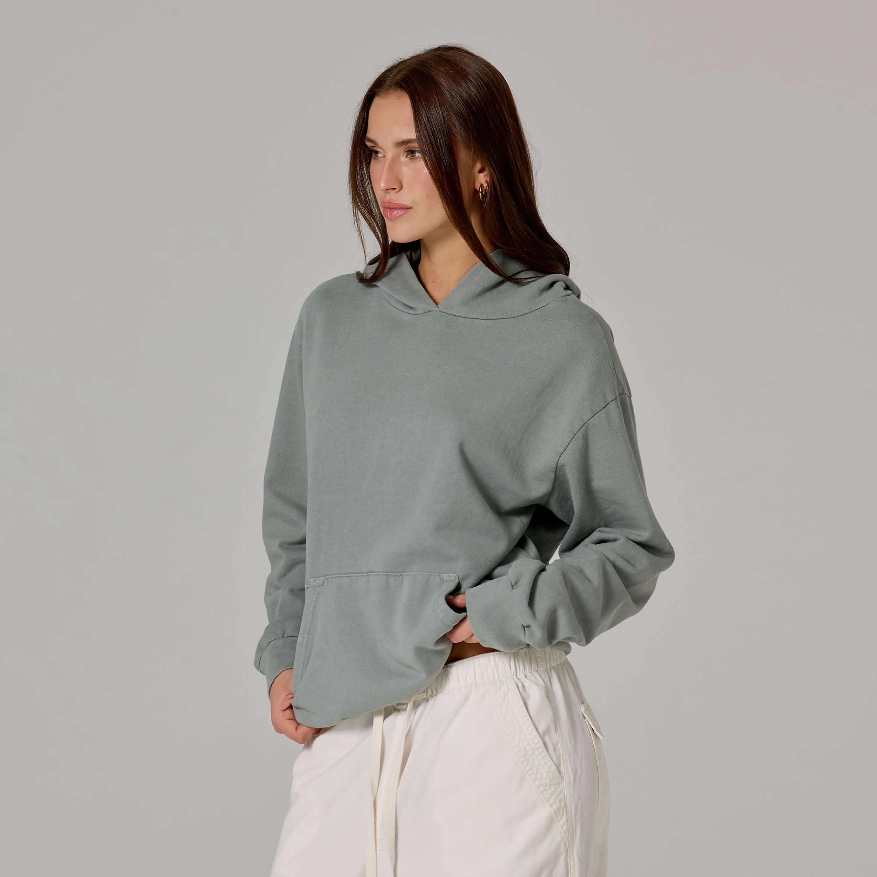 WOMENS SIMPLE LIGHTWEIGHT HOODIE sold by Talentless product image thumbnail 2