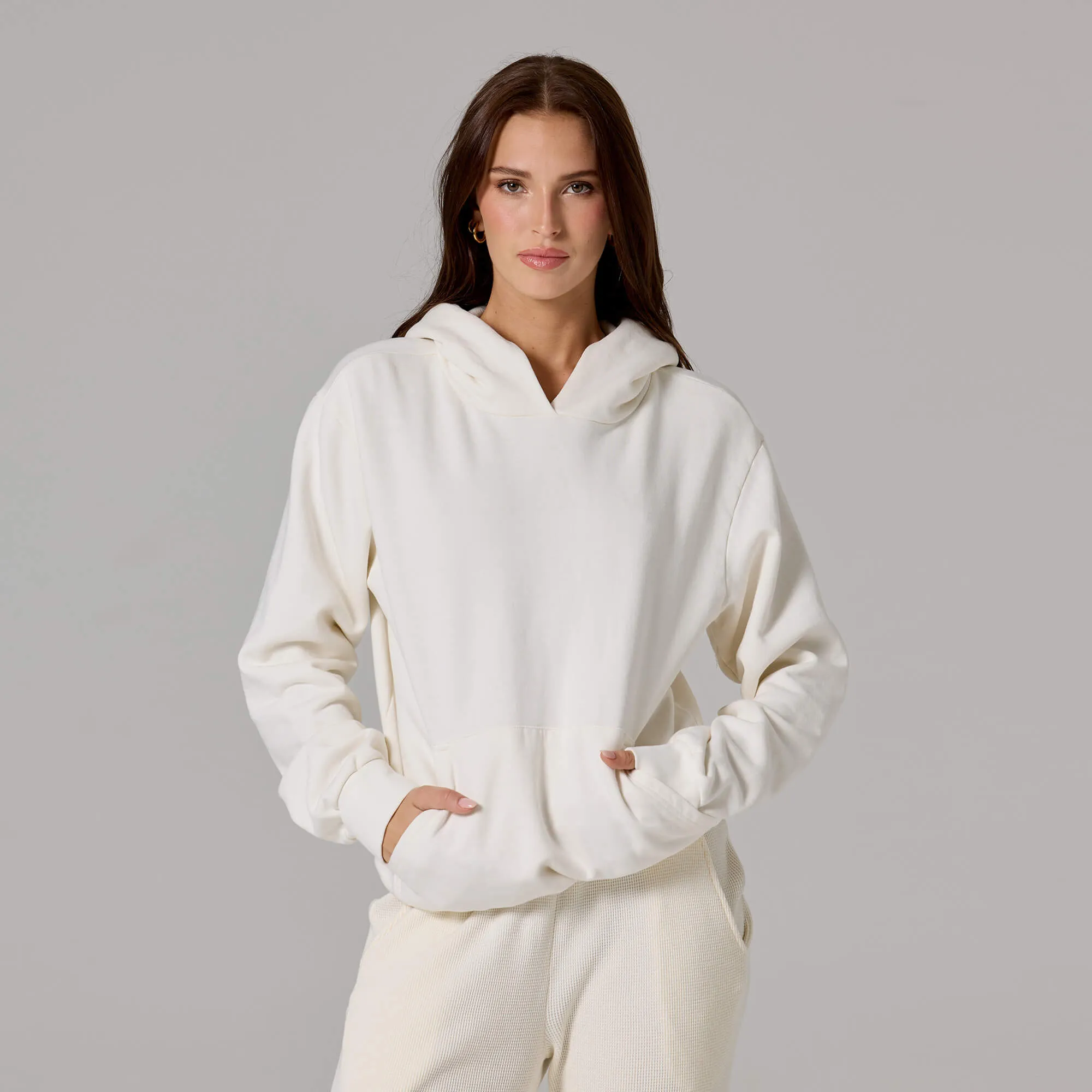 WOMENS SIMPLE LIGHTWEIGHT HOODIE sold by Talentless product image thumbnail 2