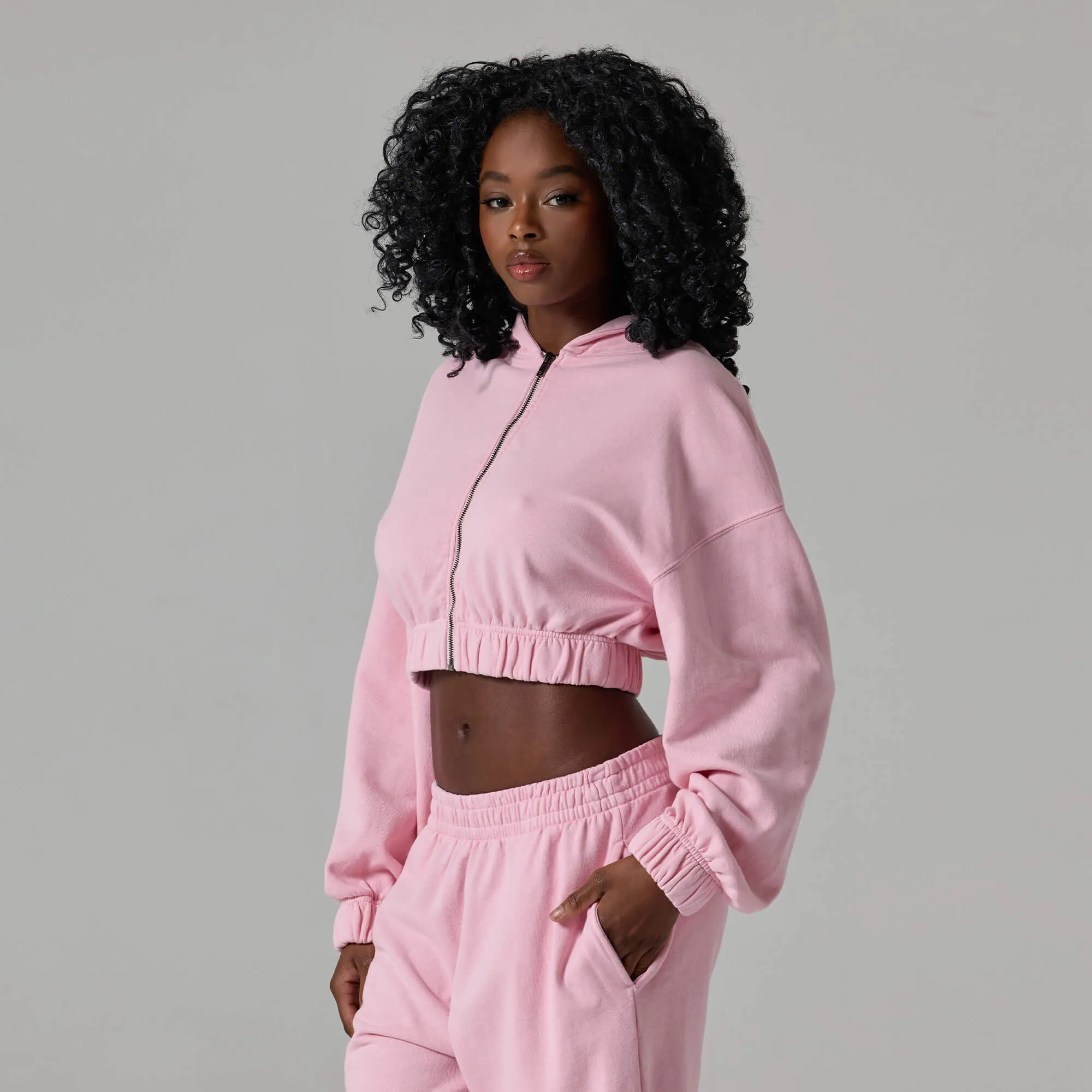 WOMENS ZIP CROP JACKET sold by Talentless product image thumbnail 3