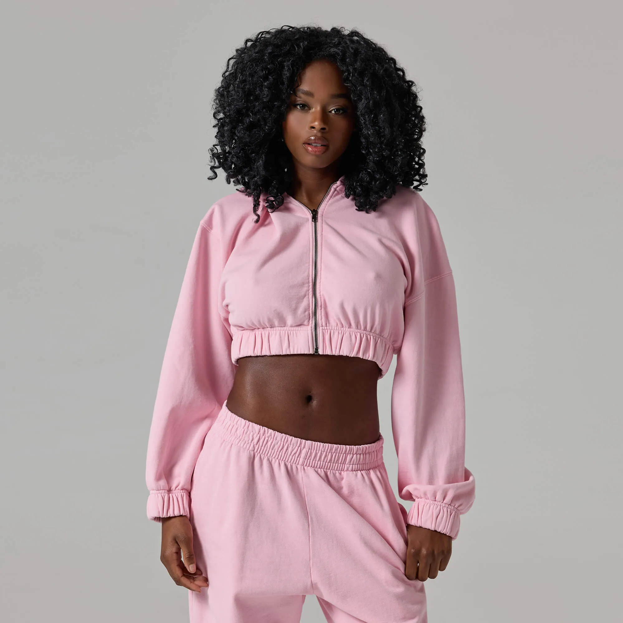 WOMENS ZIP CROP JACKET sold by Talentless product image thumbnail 2