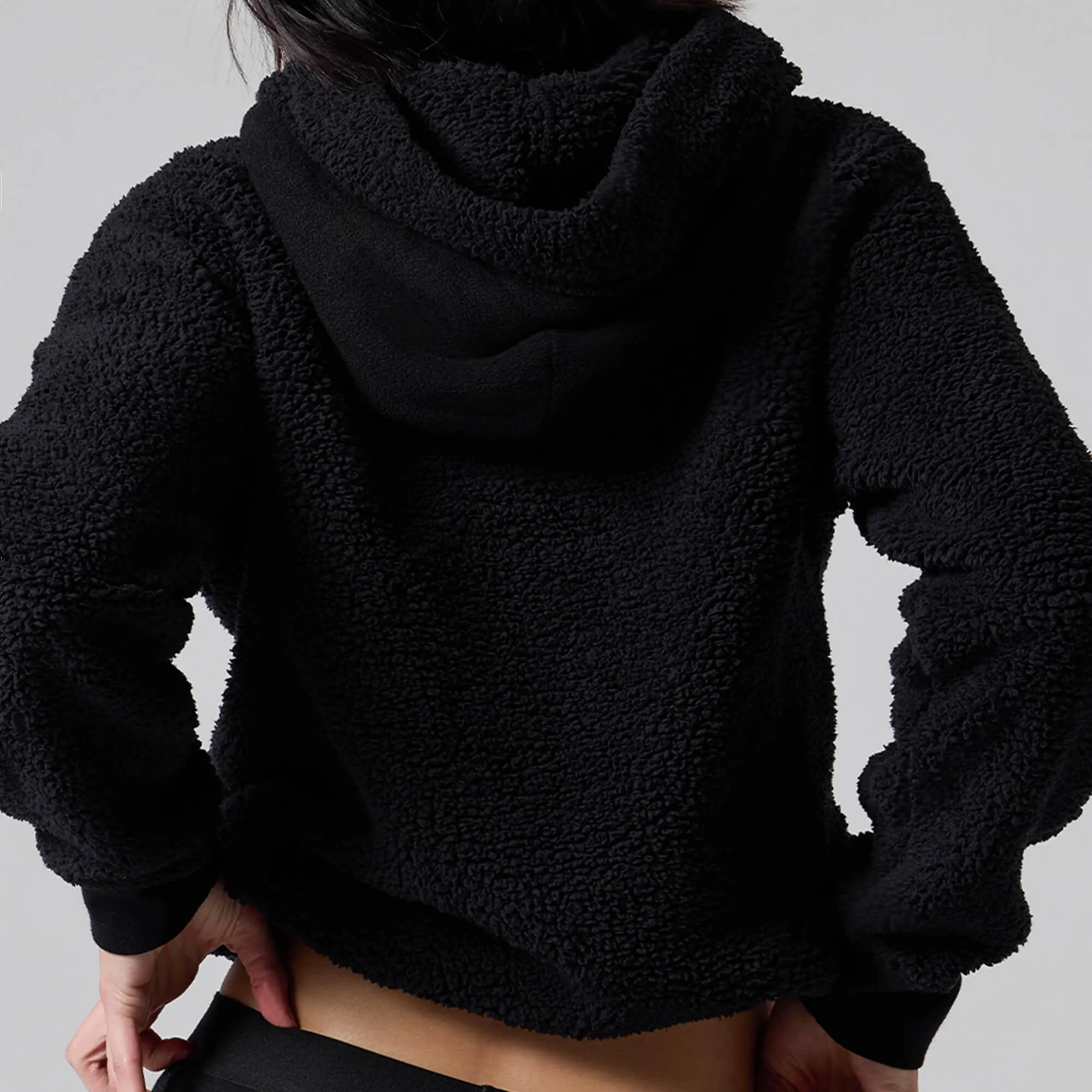 WOMENS SHERPA HOODIE sold by Talentless product image thumbnail 4