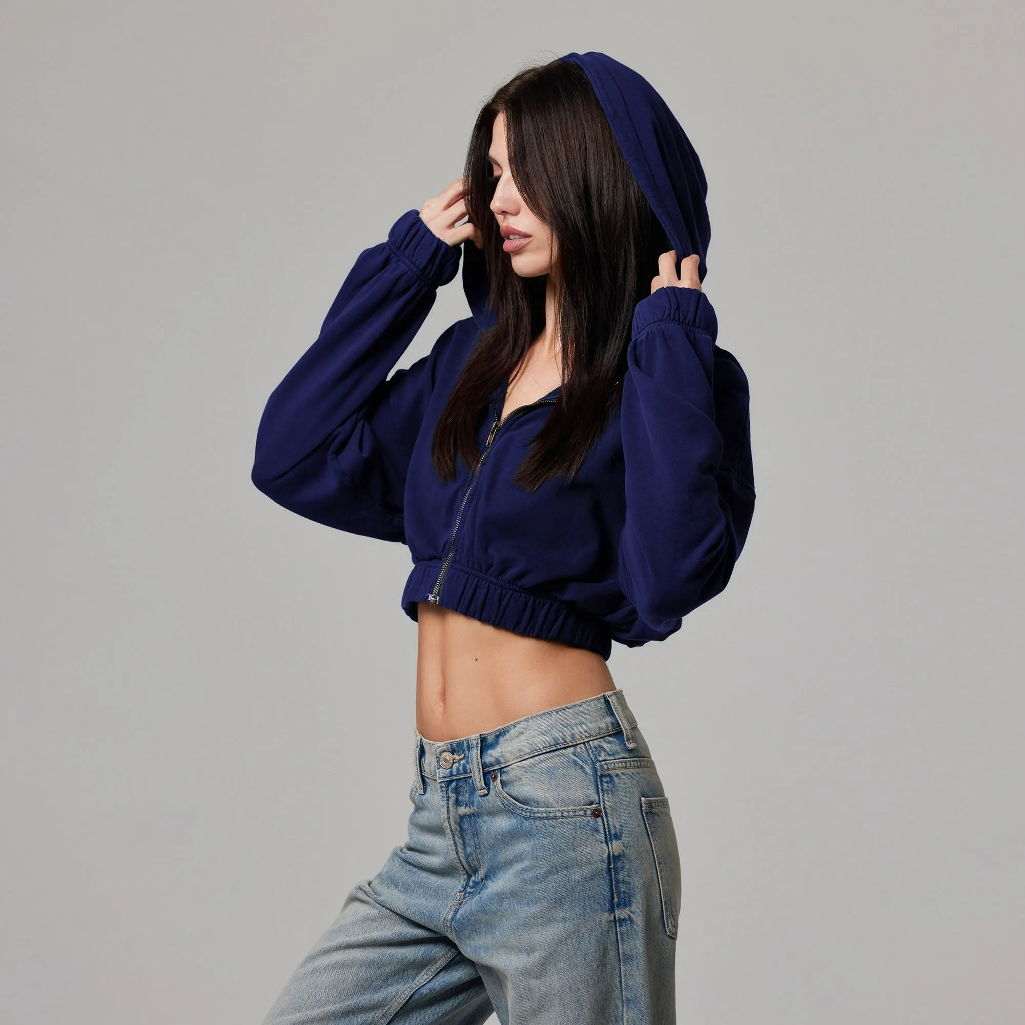 WOMENS ZIP CROP JACKET sold by Talentless product image thumbnail 4