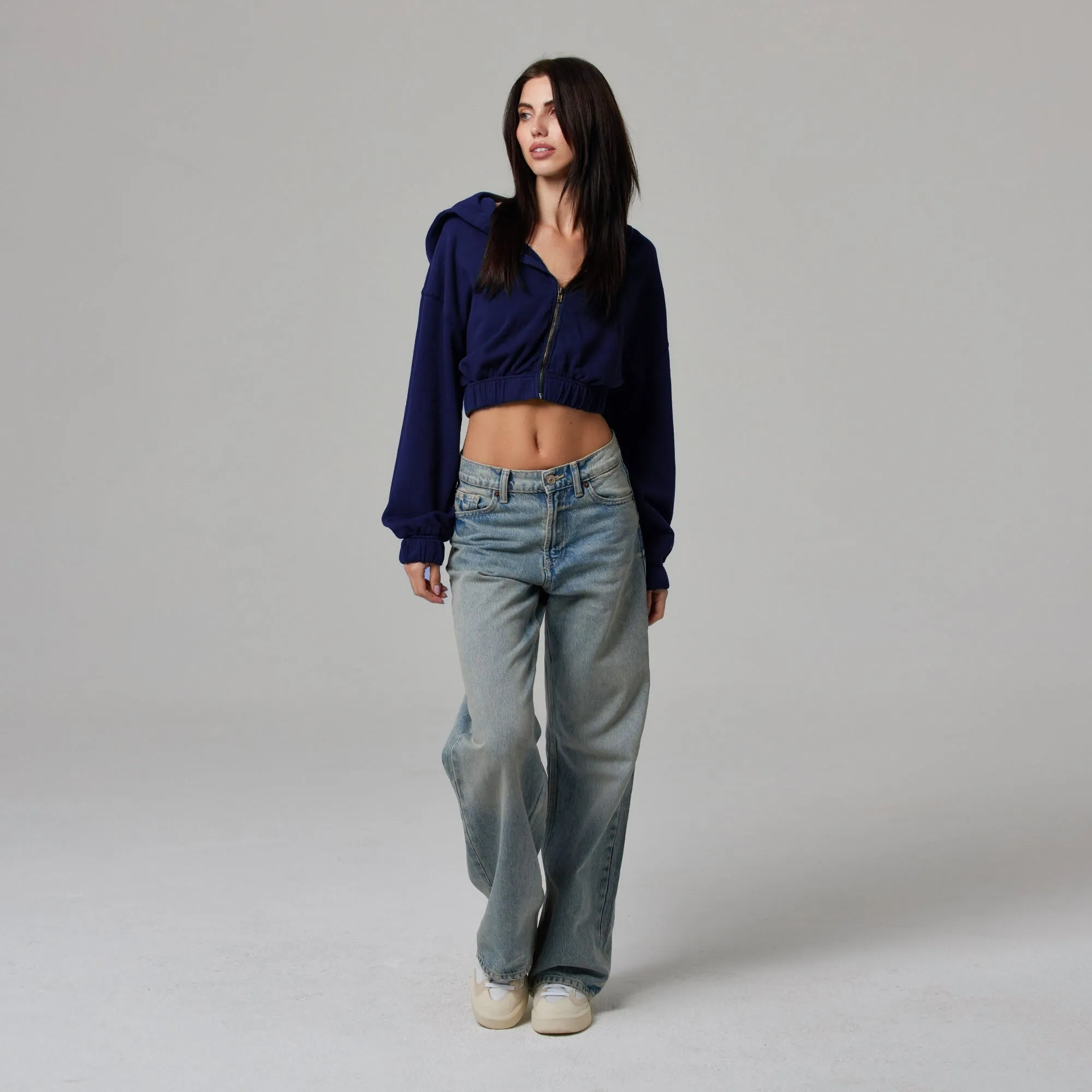 WOMENS ZIP CROP JACKET sold by Talentless product image thumbnail 3