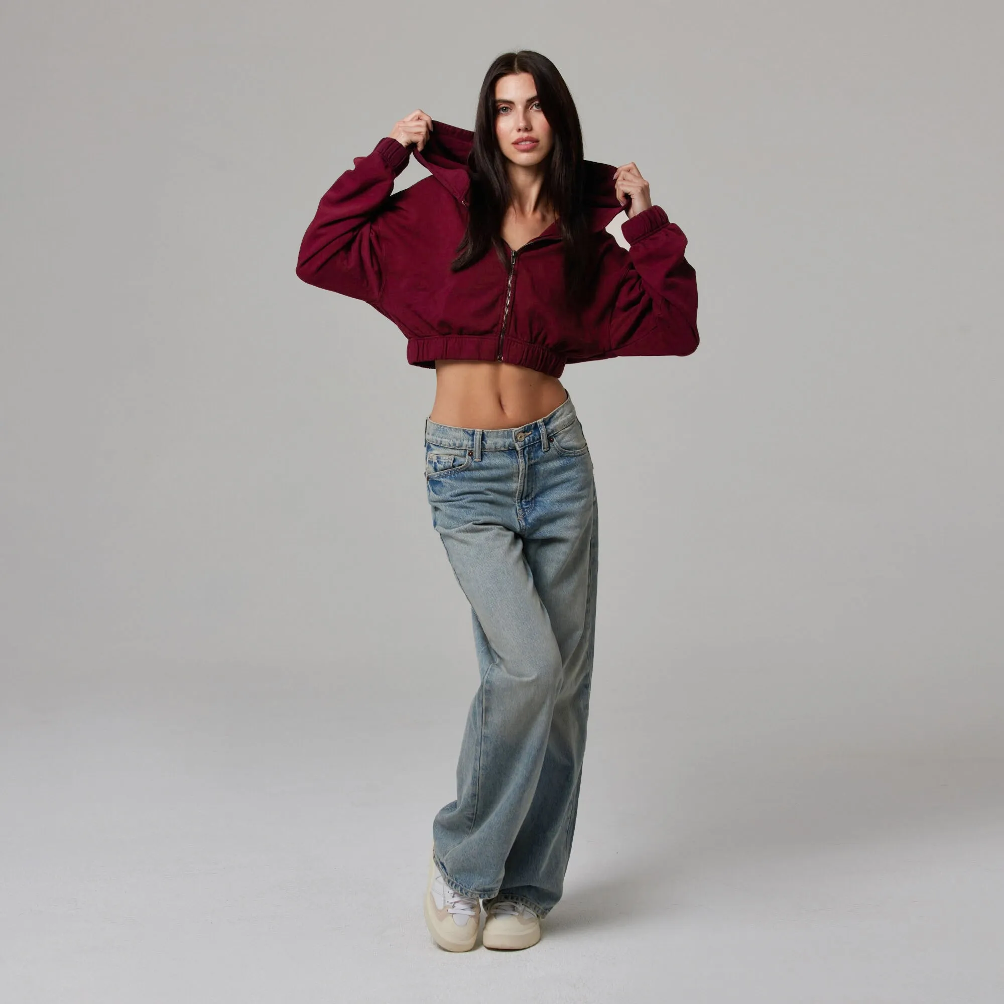 WOMENS ZIP CROP JACKET sold by Talentless product image thumbnail 5