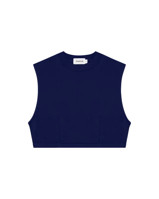 WOMENS CROP DART MUSCLE TANK sold by Talentless