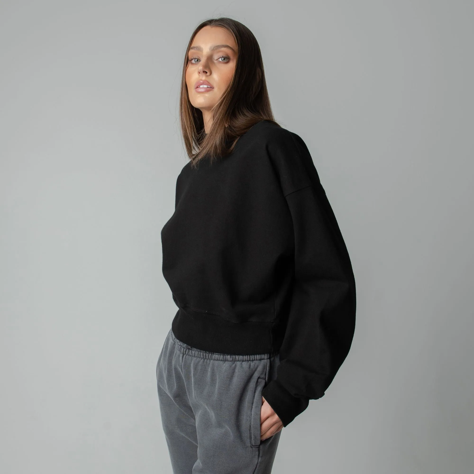 WOMENS MOCK NECK CREWNECK sold by Talentless product image thumbnail 4