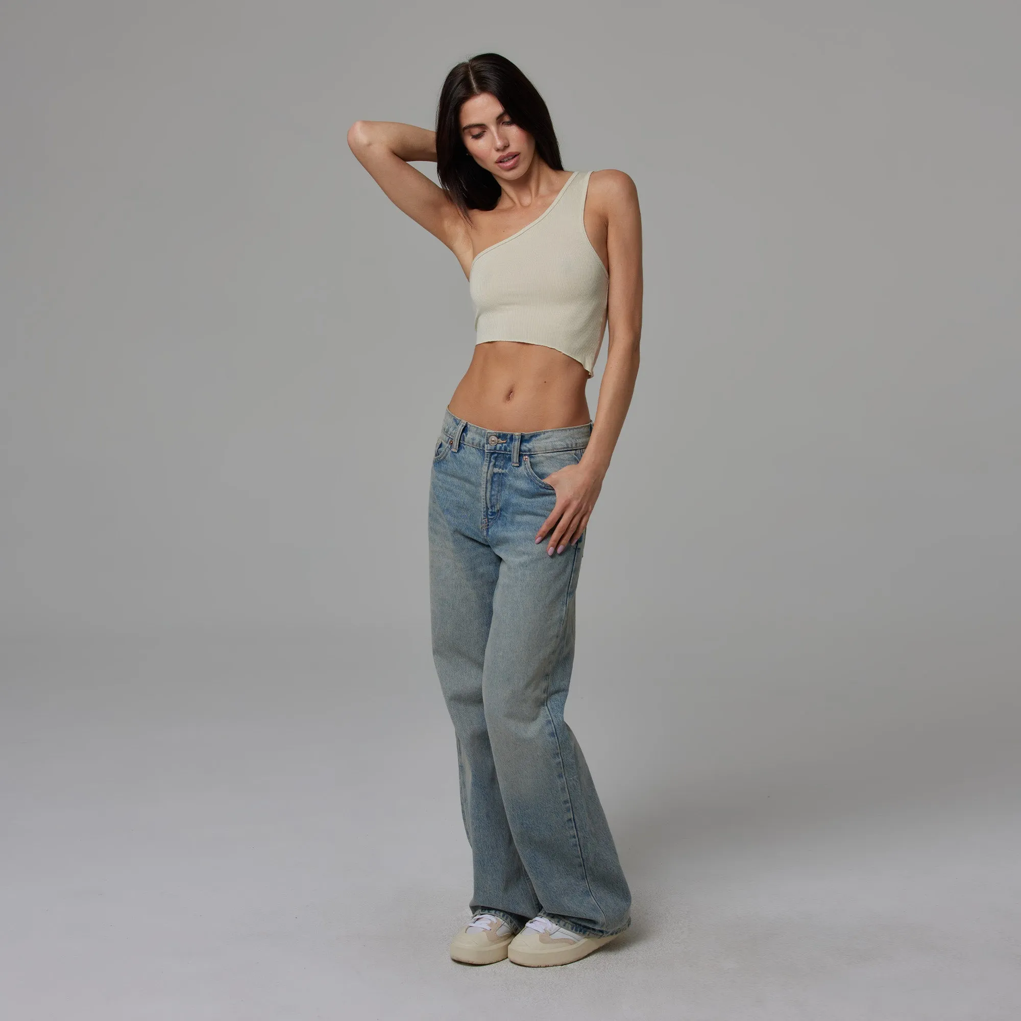 ASYMMETRICAL CROP TANK sold by Talentless product image thumbnail 5