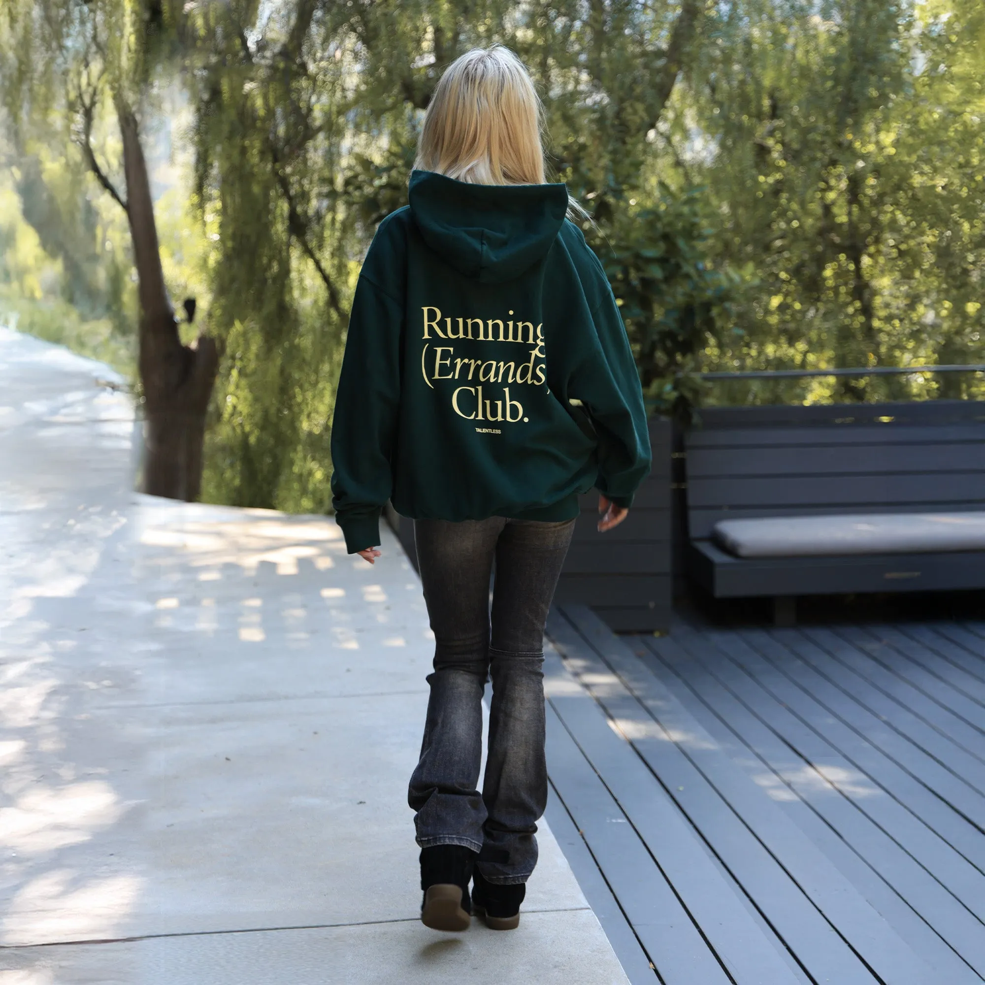 WOMENS RUNNING CLUB BOYFRIEND HOODIE sold by Talentless product image thumbnail 5