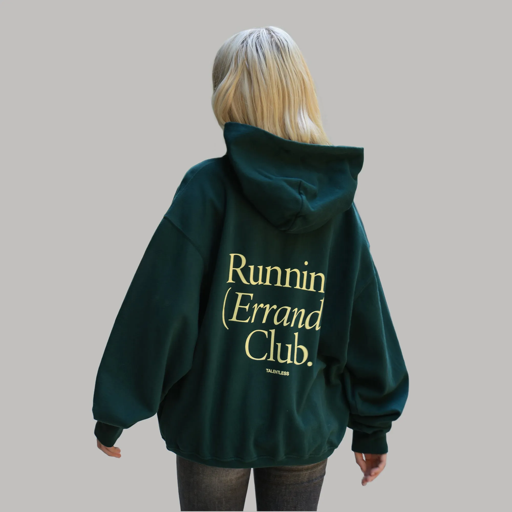 WOMENS RUNNING CLUB BOYFRIEND HOODIE sold by Talentless product image thumbnail 3