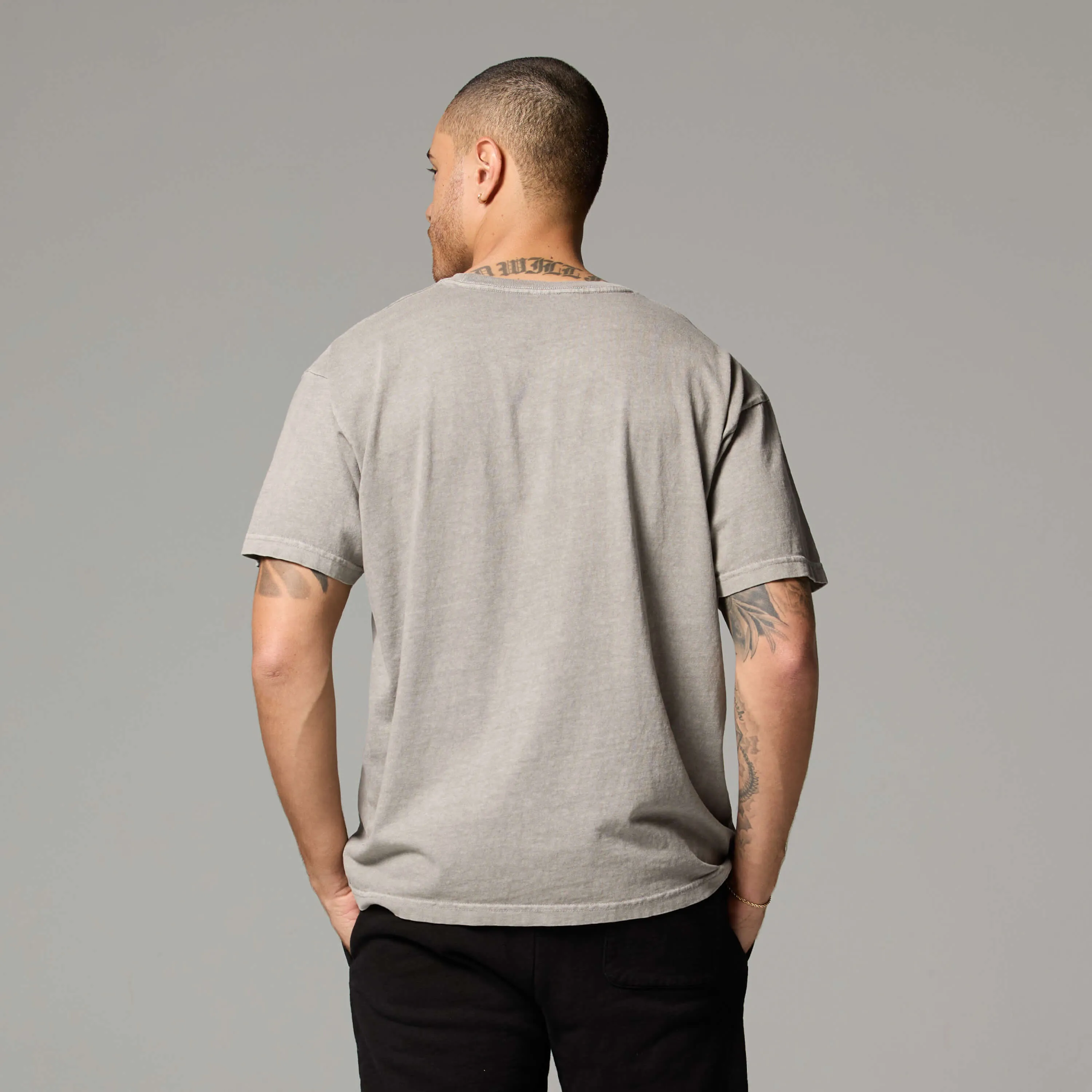 MENS DROP SHOULDER TEE sold by Talentless product image thumbnail 4