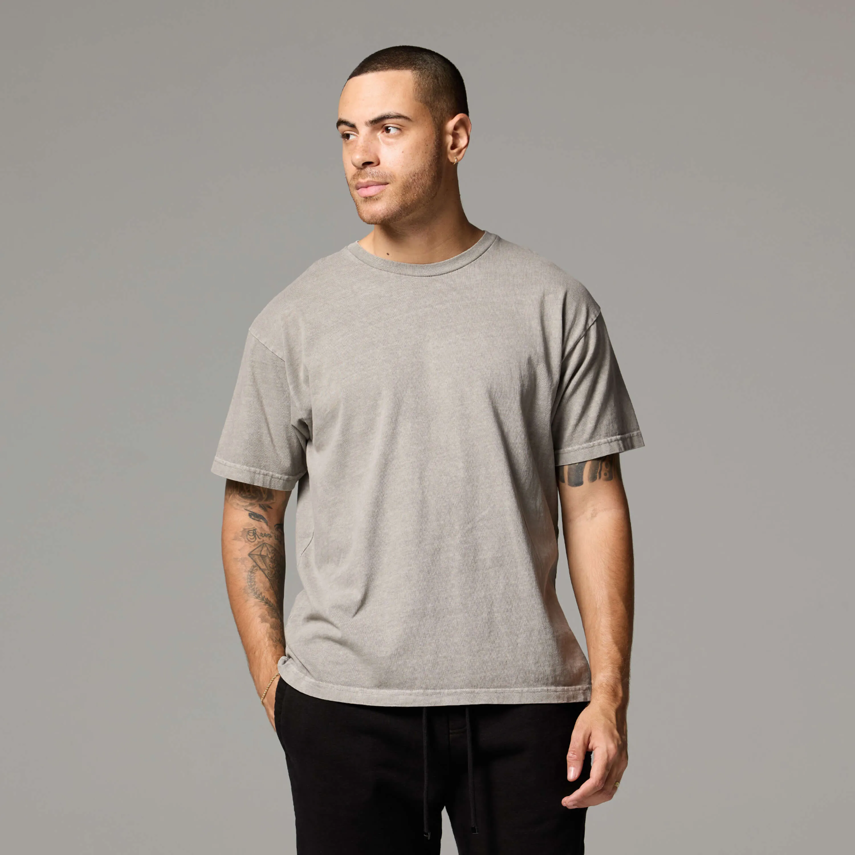 MENS DROP SHOULDER TEE sold by Talentless product image thumbnail 2