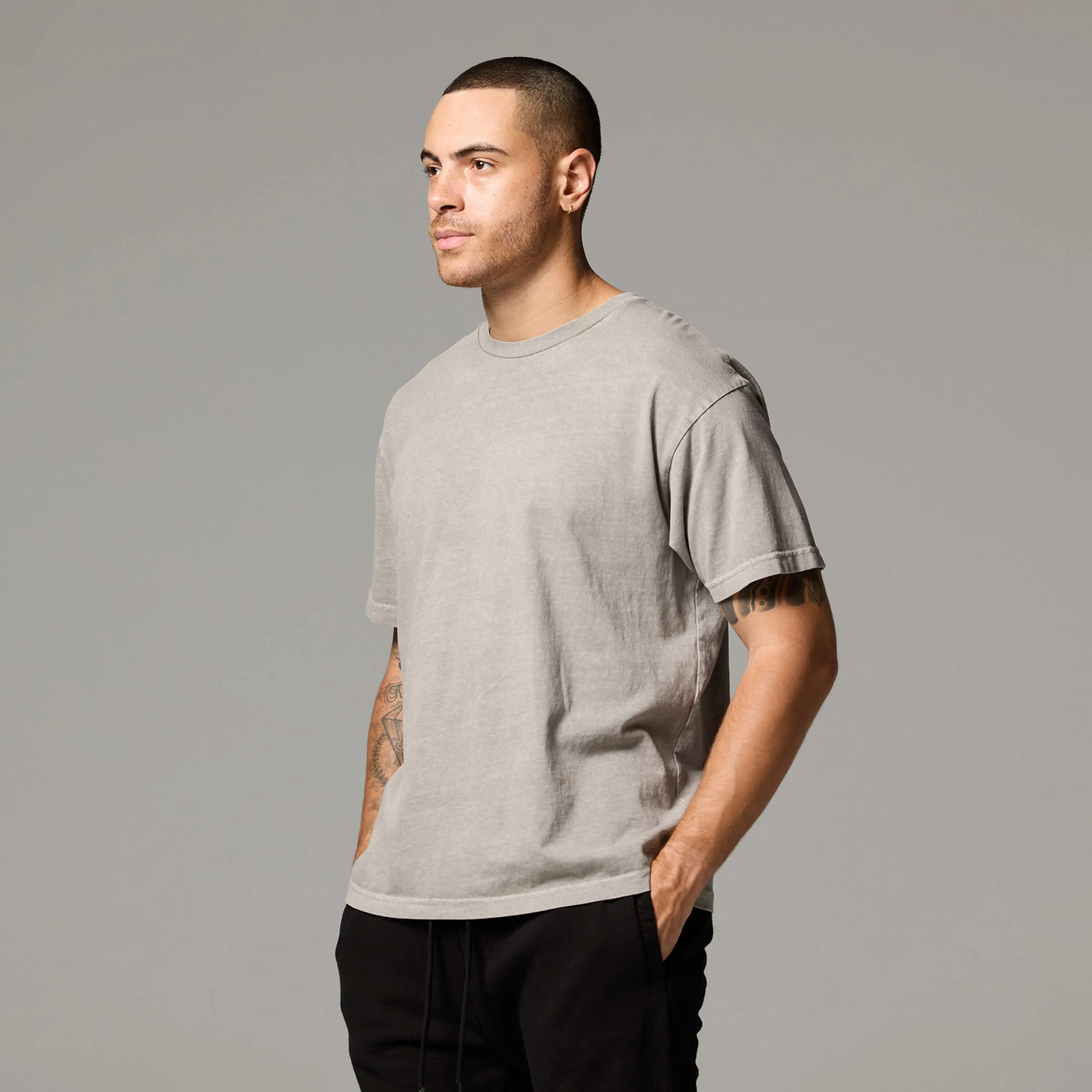 MENS DROP SHOULDER TEE sold by Talentless product image thumbnail 3