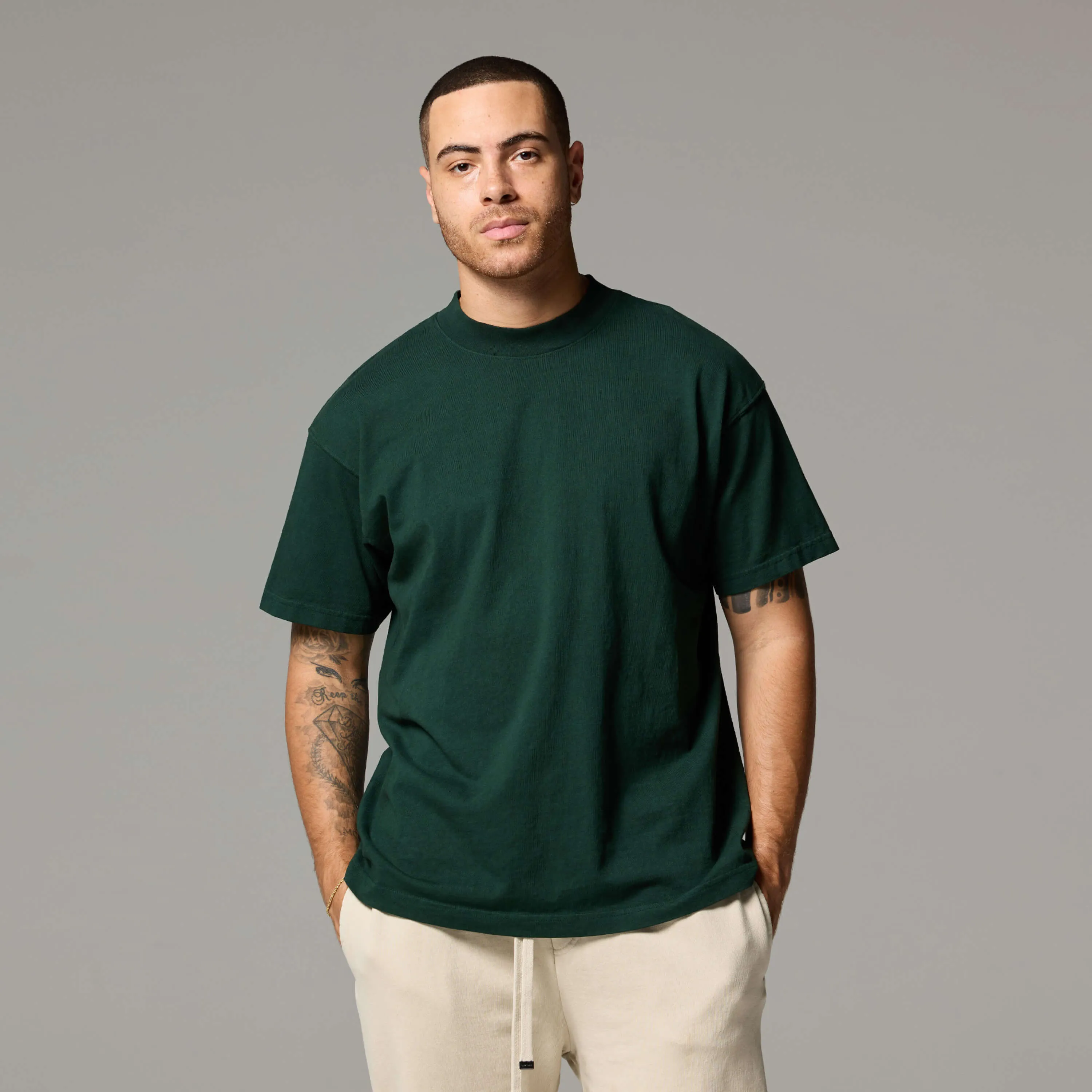 MENS MOCK NECK TEE sold by Talentless