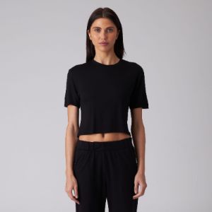 WOMENS CROP MODAL TEE sold by Talentless