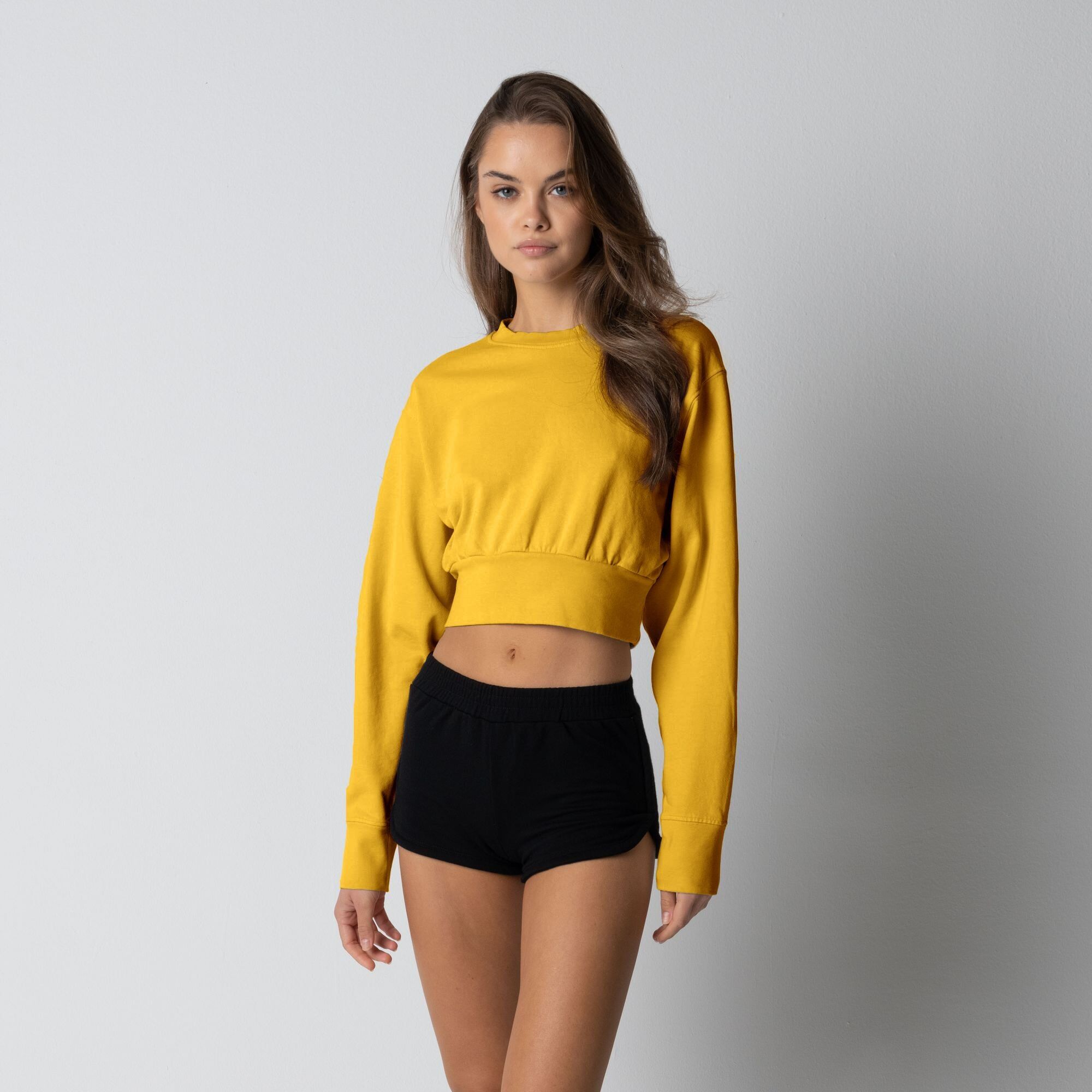 WOMENS DOLMAN CROP CREWNECK sold by Talentless product image thumbnail 2