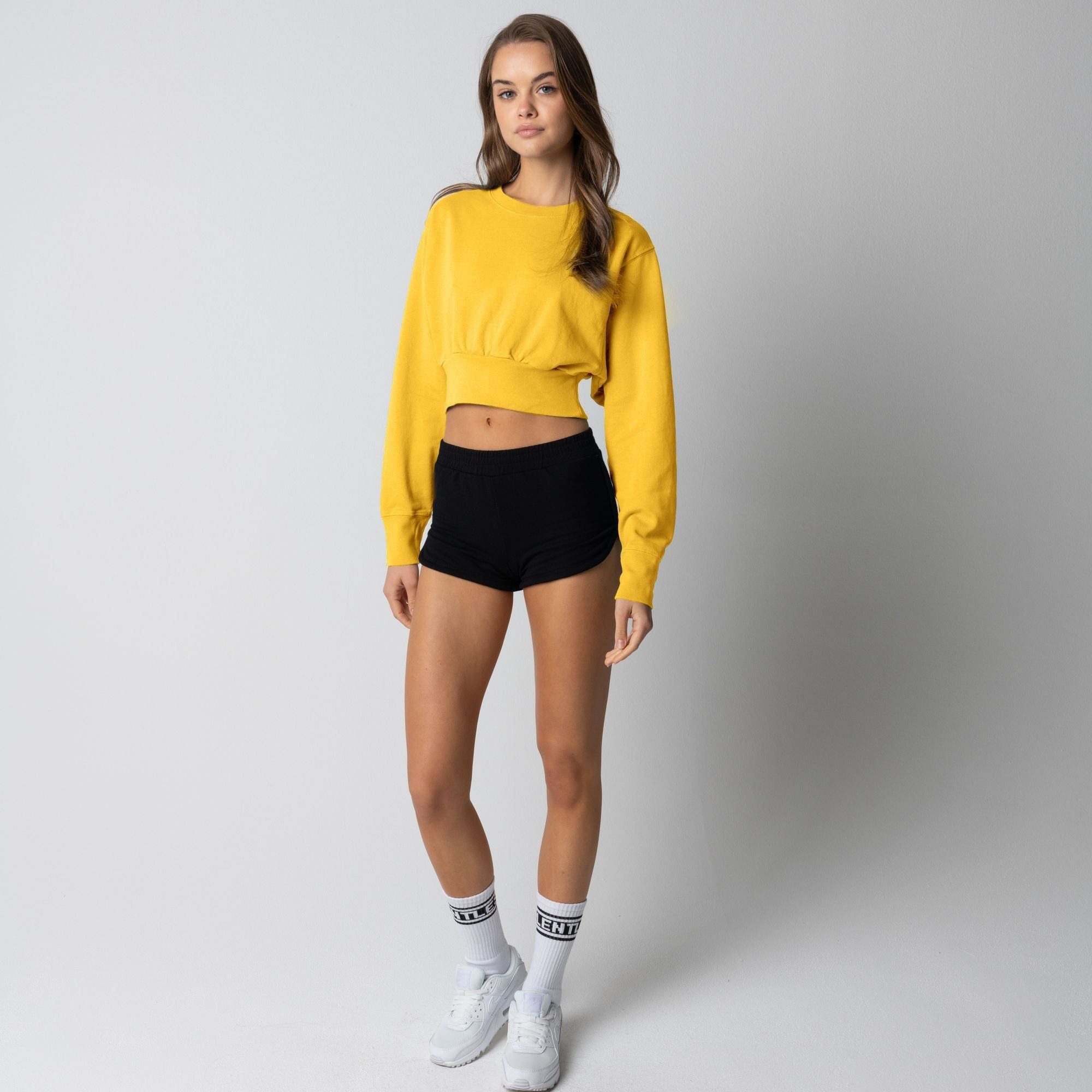 WOMENS DOLMAN CROP CREWNECK sold by Talentless product image thumbnail 4