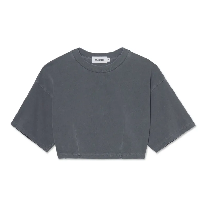 WOMENS CROP DARTED TEE sold by Talentless