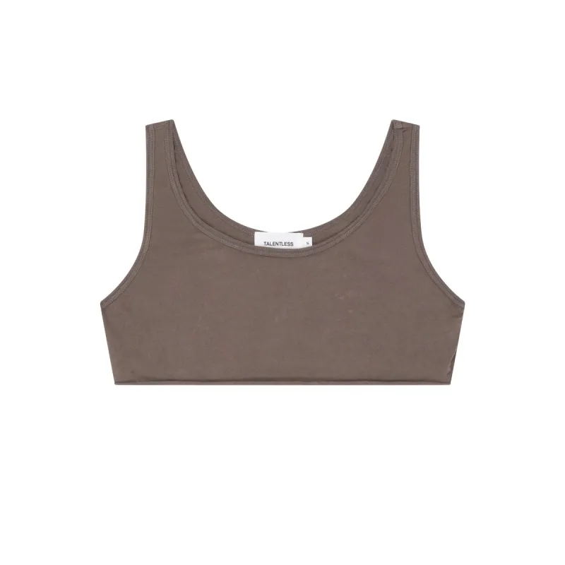 WOMENS CROP RAW HEM TANK sold by Talentless
