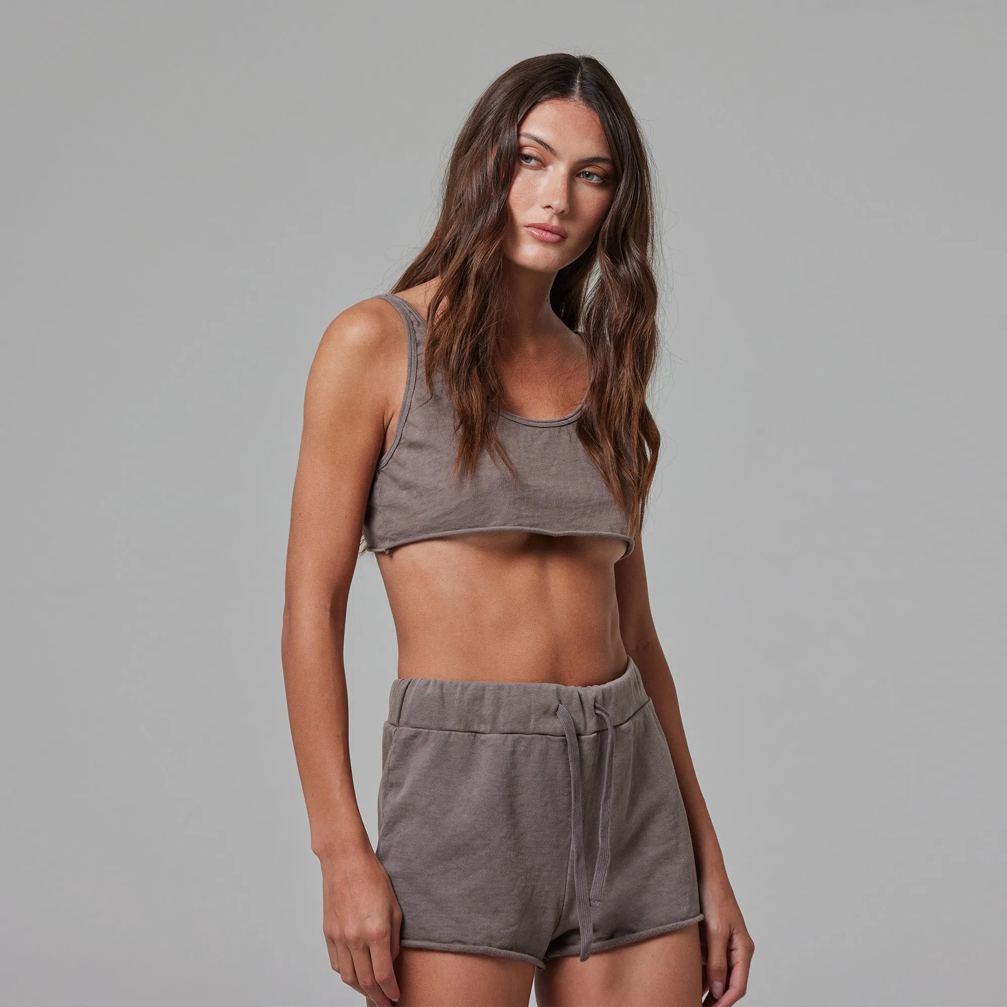 WOMENS CROP RAW HEM TANK sold by Talentless product image thumbnail 2