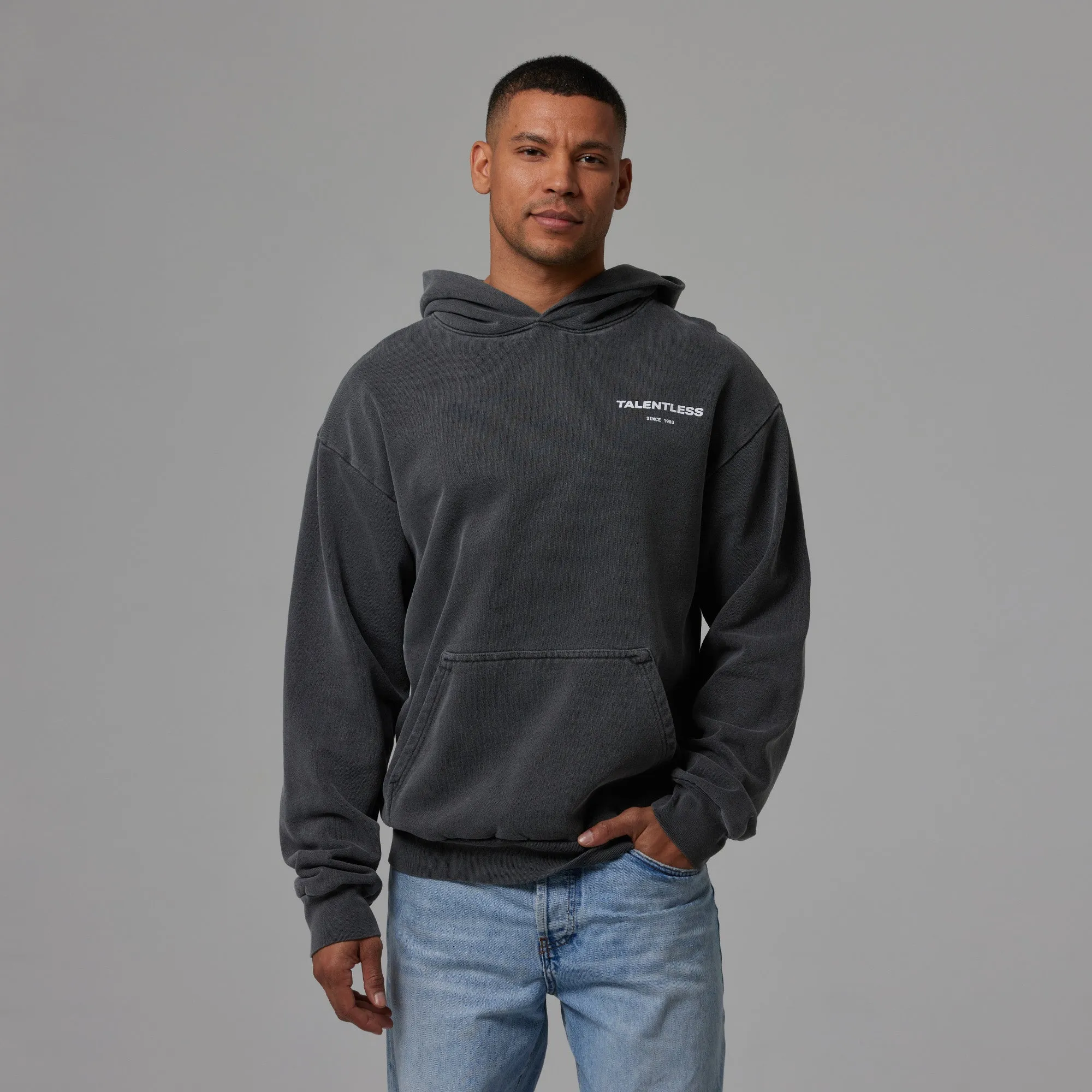 MENS HOODIE - CIRCLE LOGO sold by Talentless product image thumbnail 2