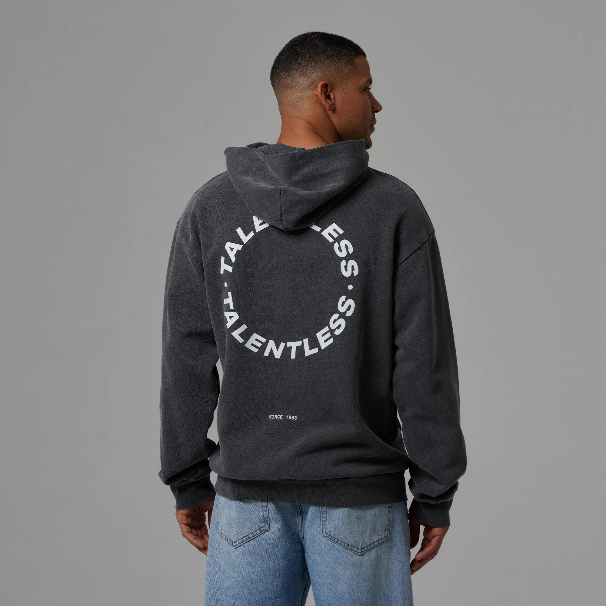 MENS HOODIE - CIRCLE LOGO sold by Talentless product image thumbnail 4