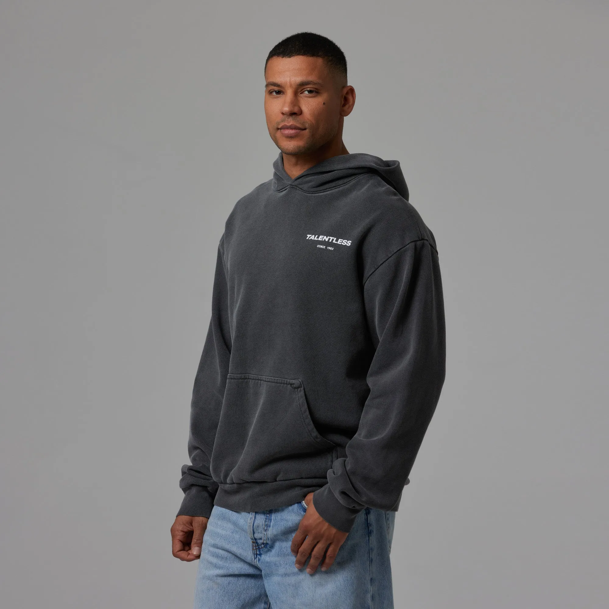 MENS HOODIE - CIRCLE LOGO sold by Talentless product image thumbnail 3