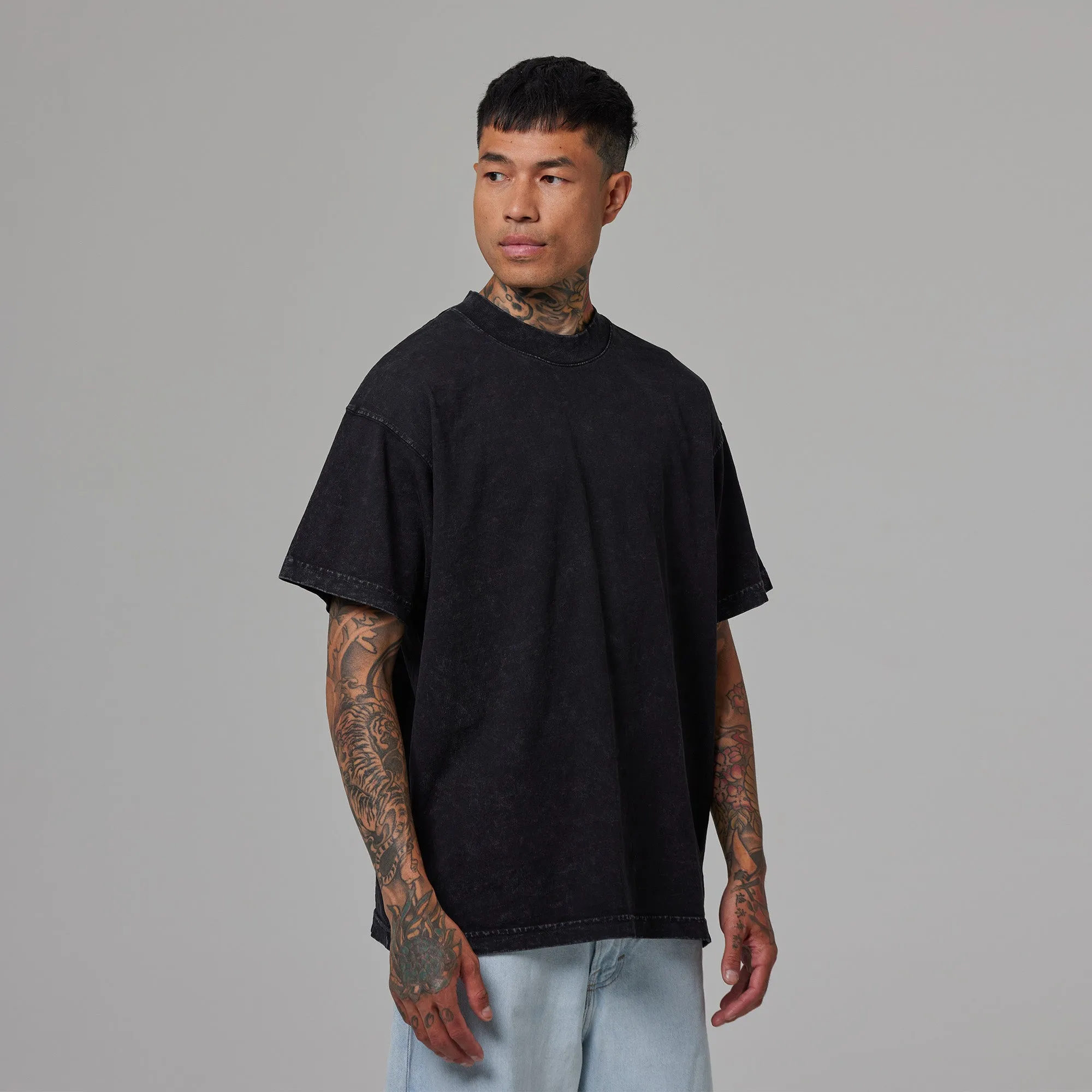 MENS MOCK NECK TEE sold by Talentless product image thumbnail 3