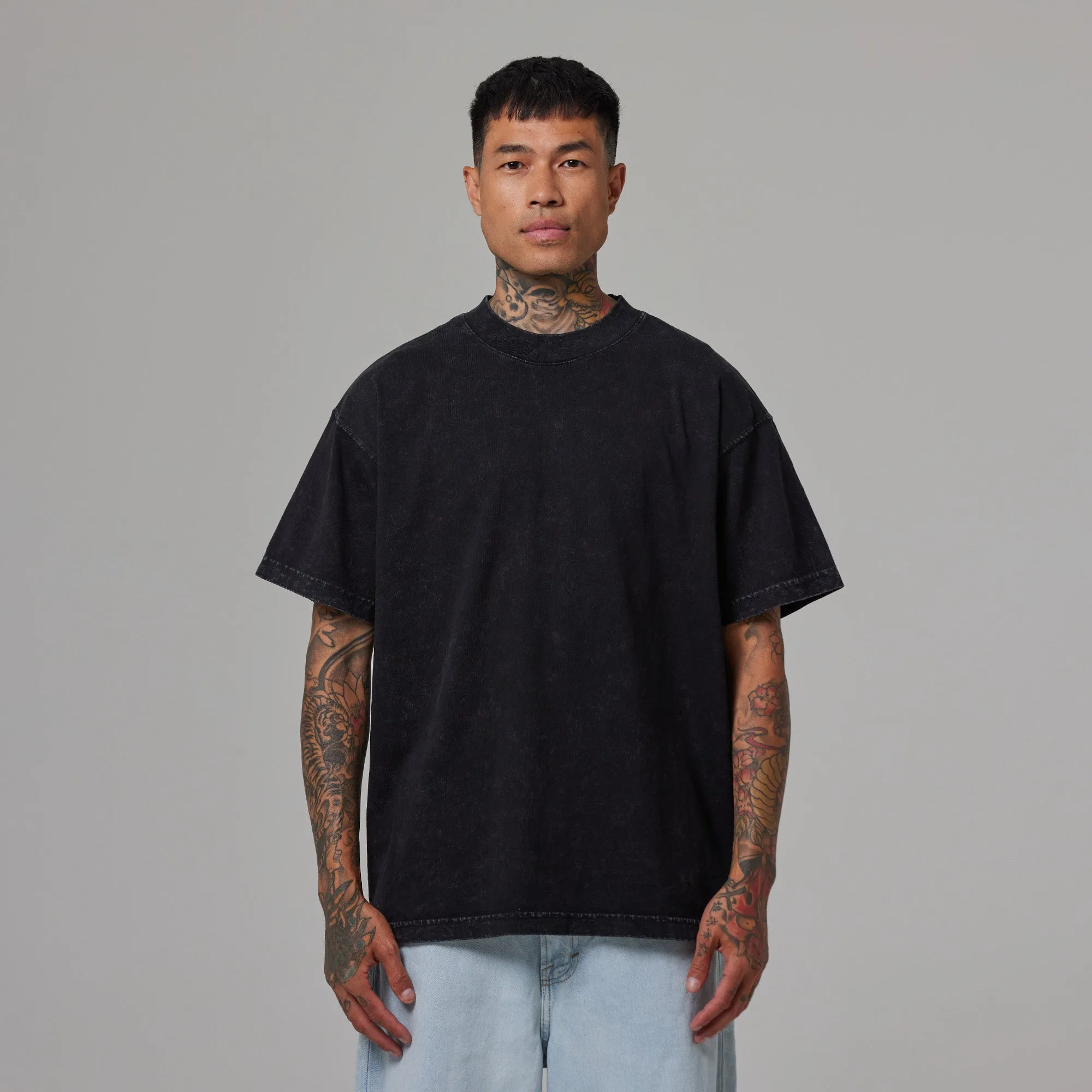 MENS MOCK NECK TEE sold by Talentless product image thumbnail 2