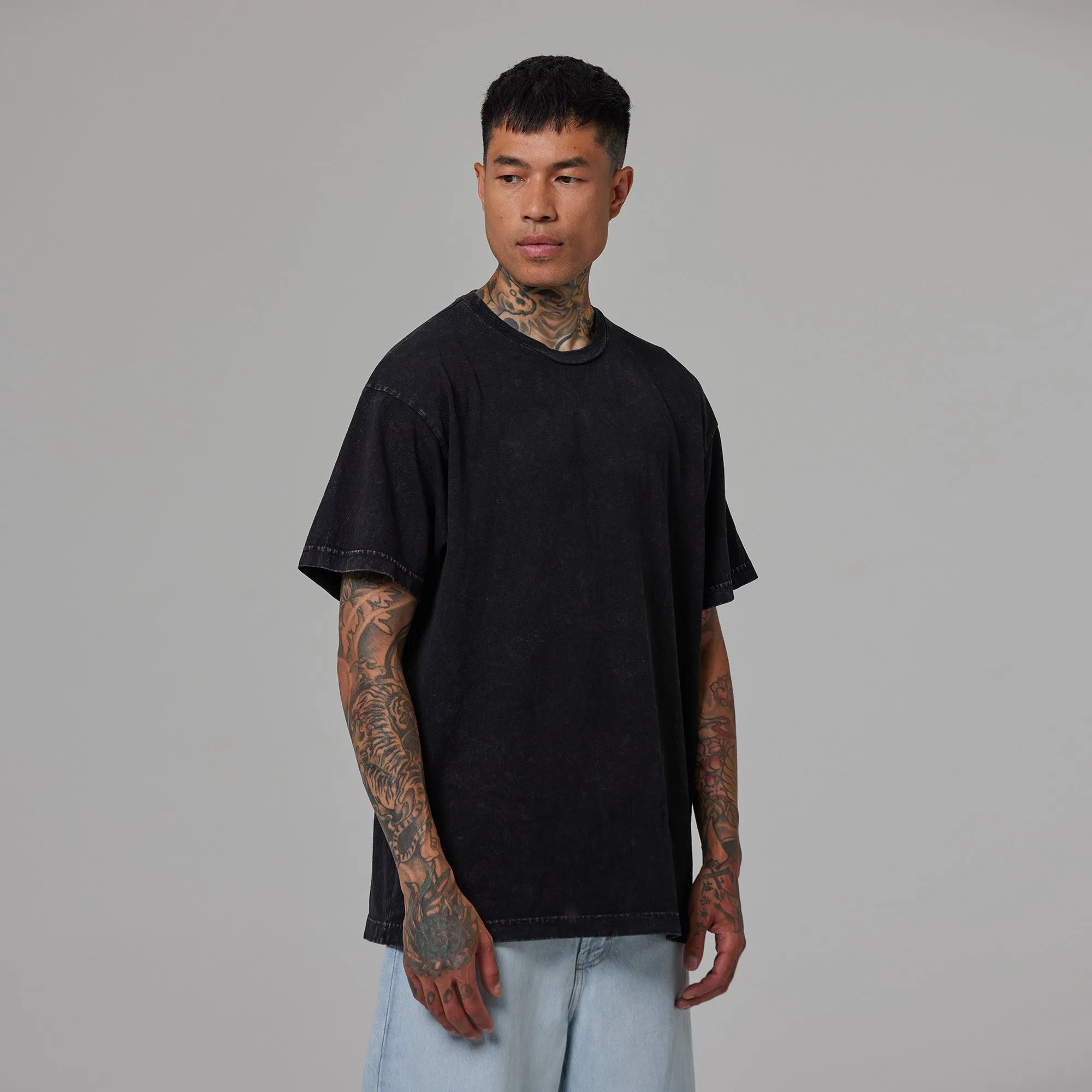 MENS DROP SHOULDER TEE sold by Talentless product image thumbnail 3
