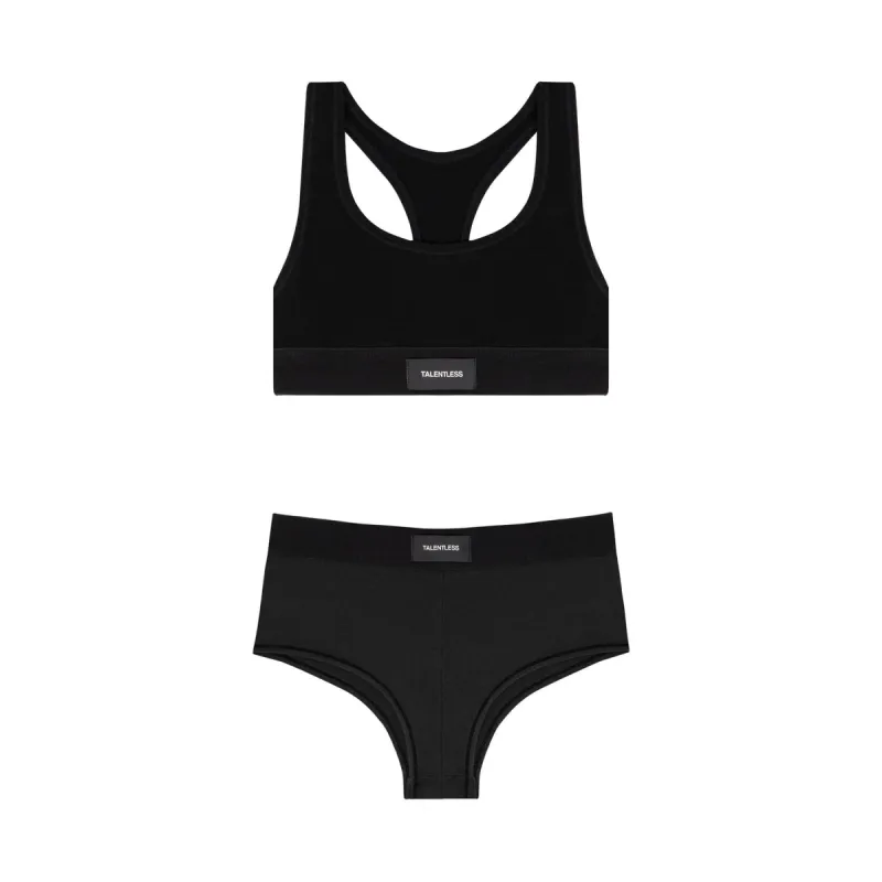 WOMENS T-BACK BRALETTE + WOMENS BOYSHORTS - BUNDLE sold by Talentless