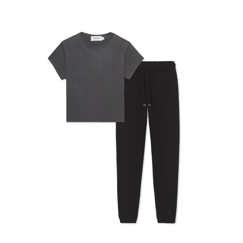 WOMENS BABY TEE + WOMENS SWEATPANTS - BUNDLE sold by Talentless