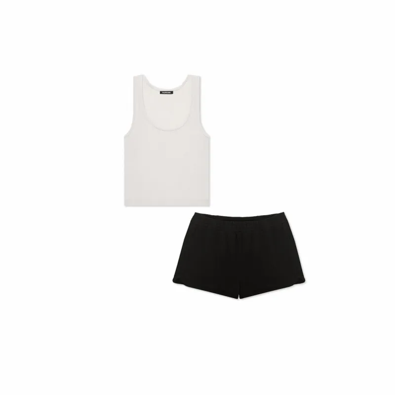 WOMENS MODAL CROPPED TANK + DOLPHIN SHORTS - BUNDLE sold by Talentless