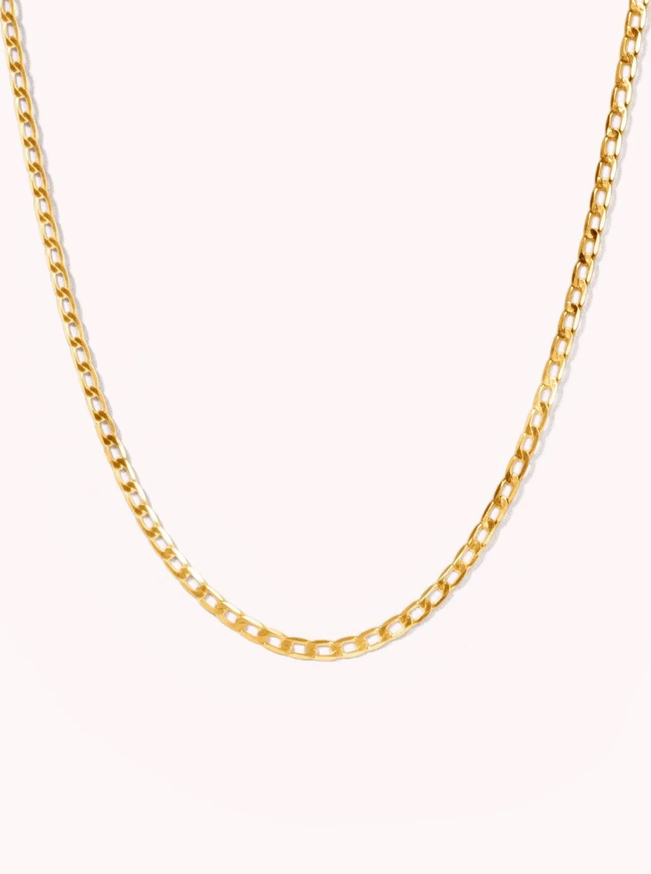 Flat Curb Chain sold by Adorn Pili