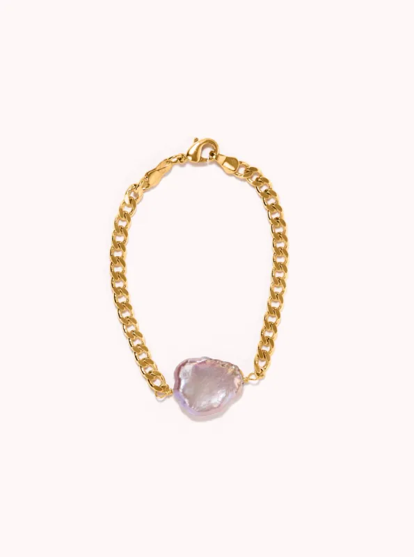 Mauve Keshi Pearl Bracelet sold by Adorn Pili