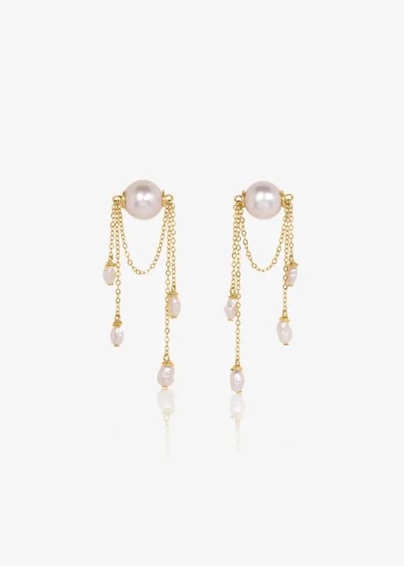 14K Luna Earrings sold by Adorn Pili