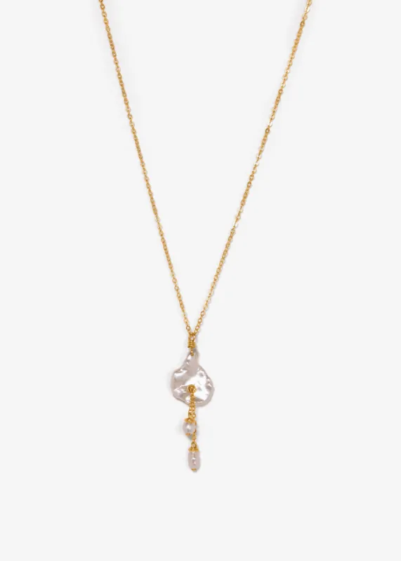 14K Lily Necklace sold by Adorn Pili