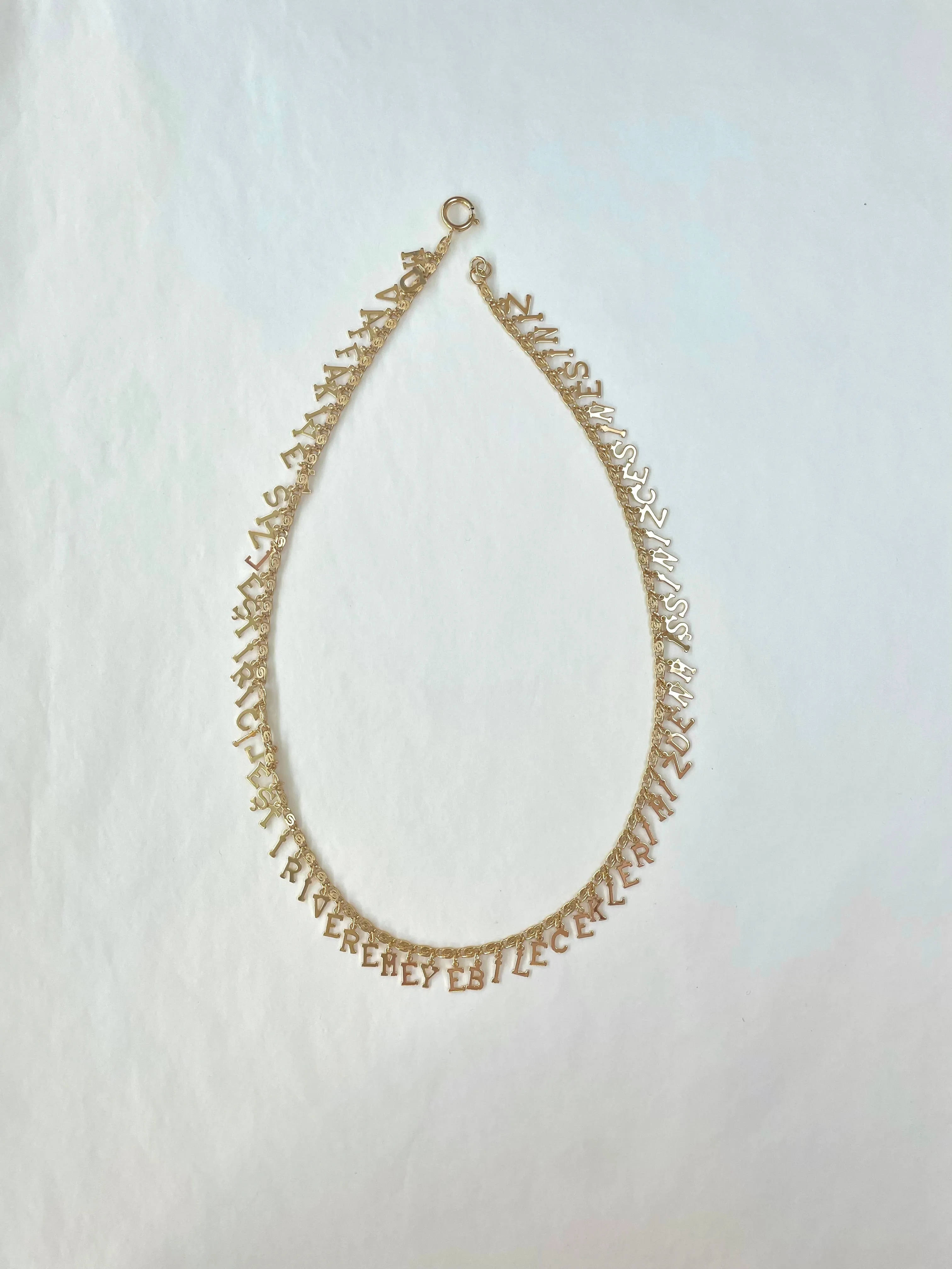 Very Weird Word necklace sold by Bangle Begum product image thumbnail 5