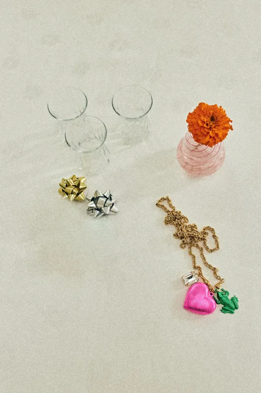 Lovers necklace 3 charms sold by Bangle Begum