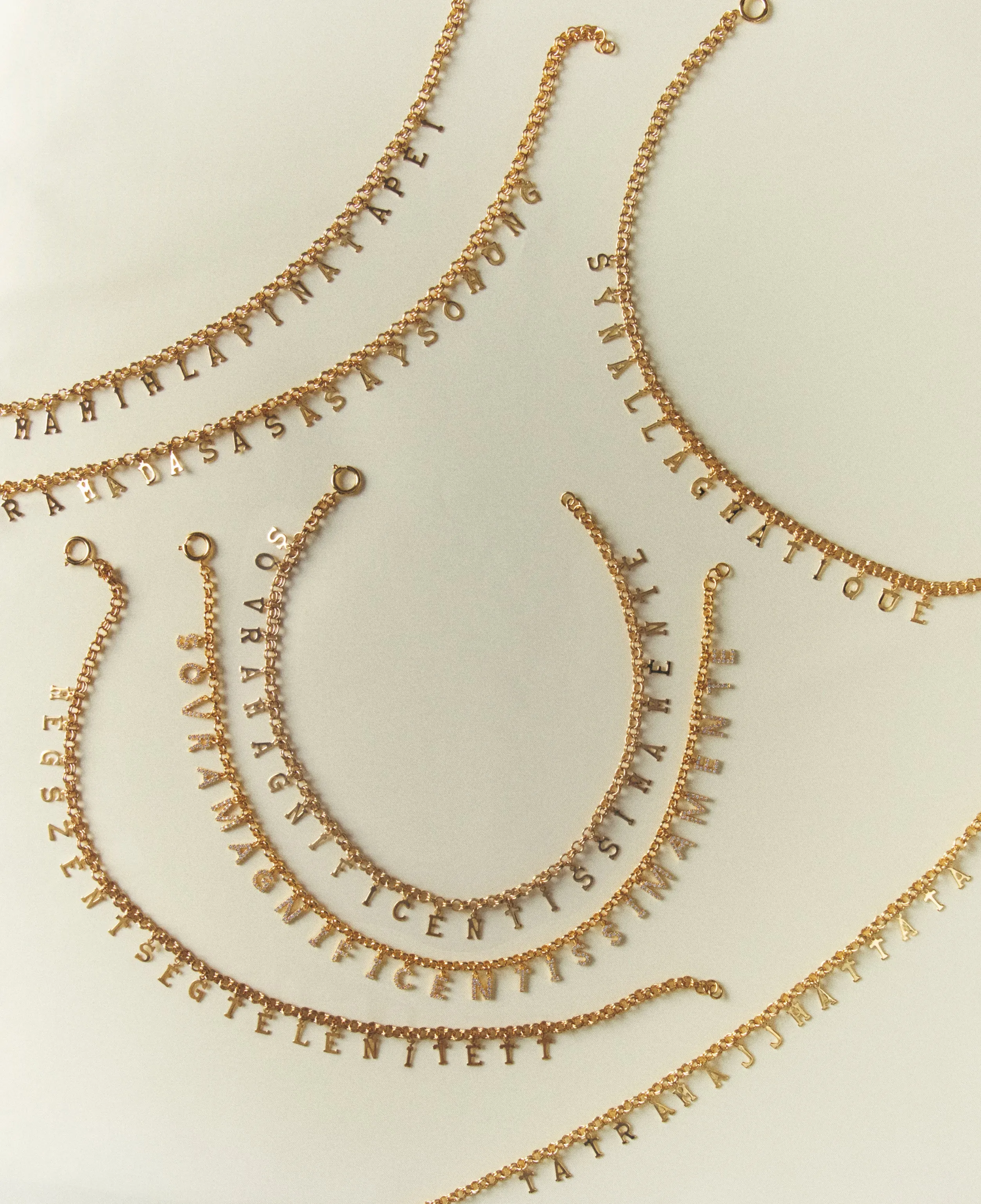 *Custom* Weird Words necklace sold by Bangle Begum