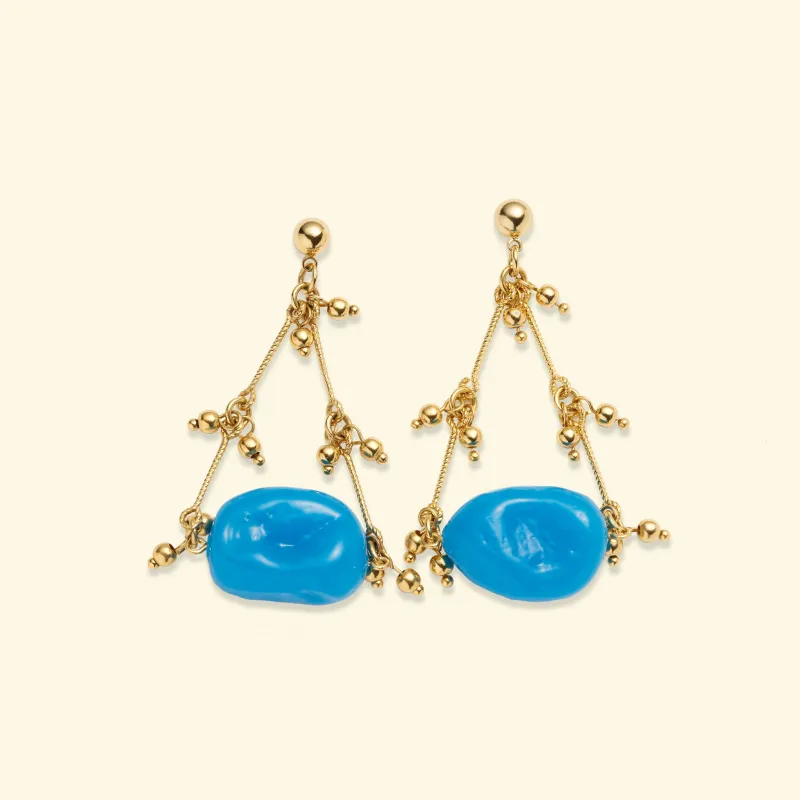 Gallipoli earrings Azure sold by Bangle Begum