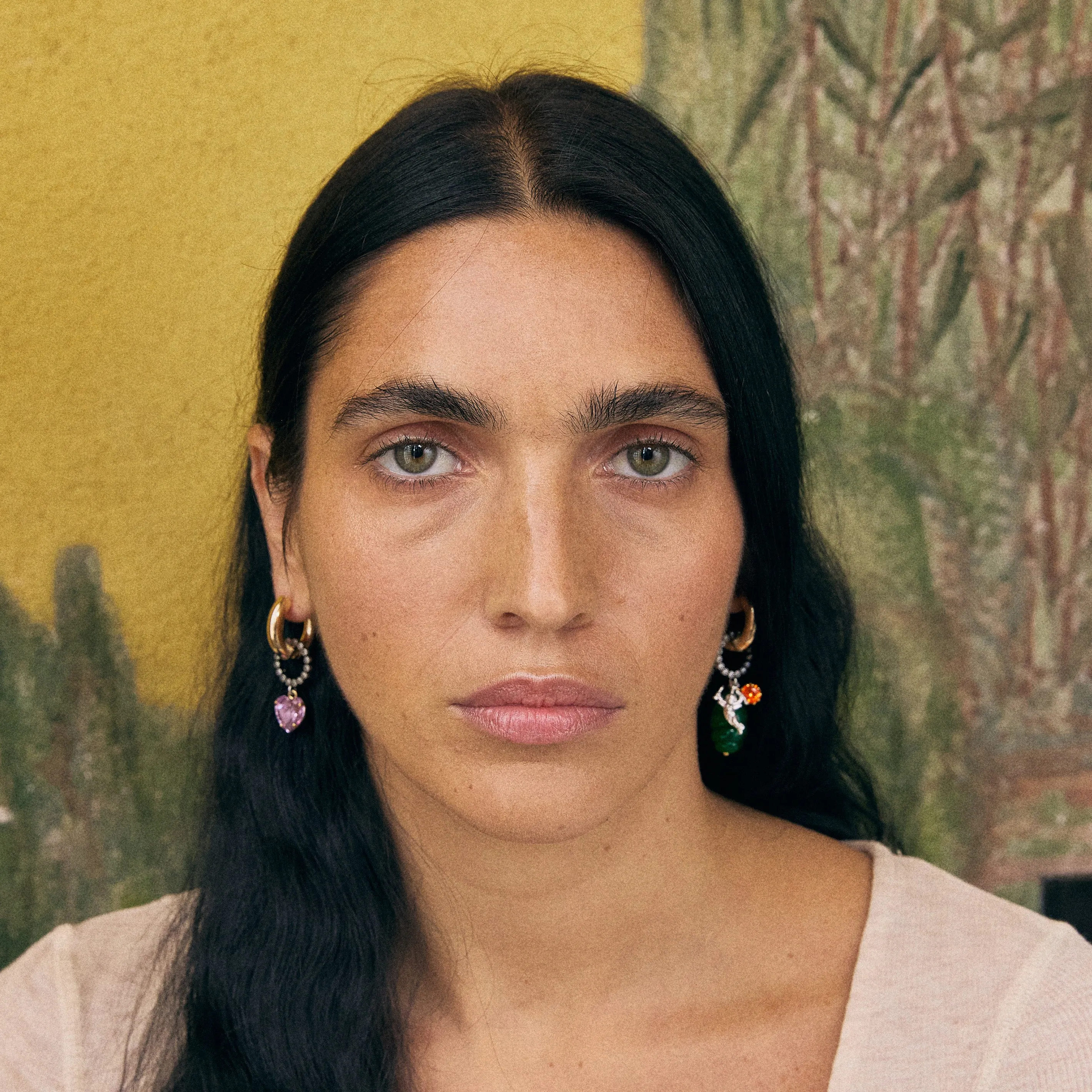 Vintage Palermo earrings Green sold by Bangle Begum product image thumbnail 2