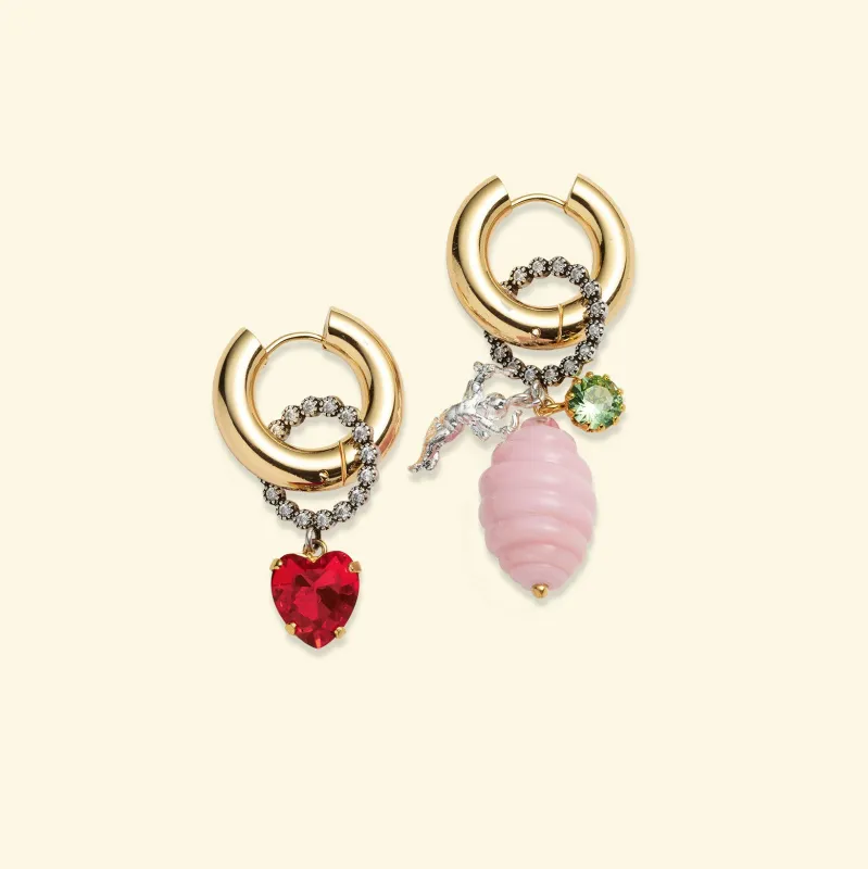 Vintage Palermo earrings Pink sold by Bangle Begum