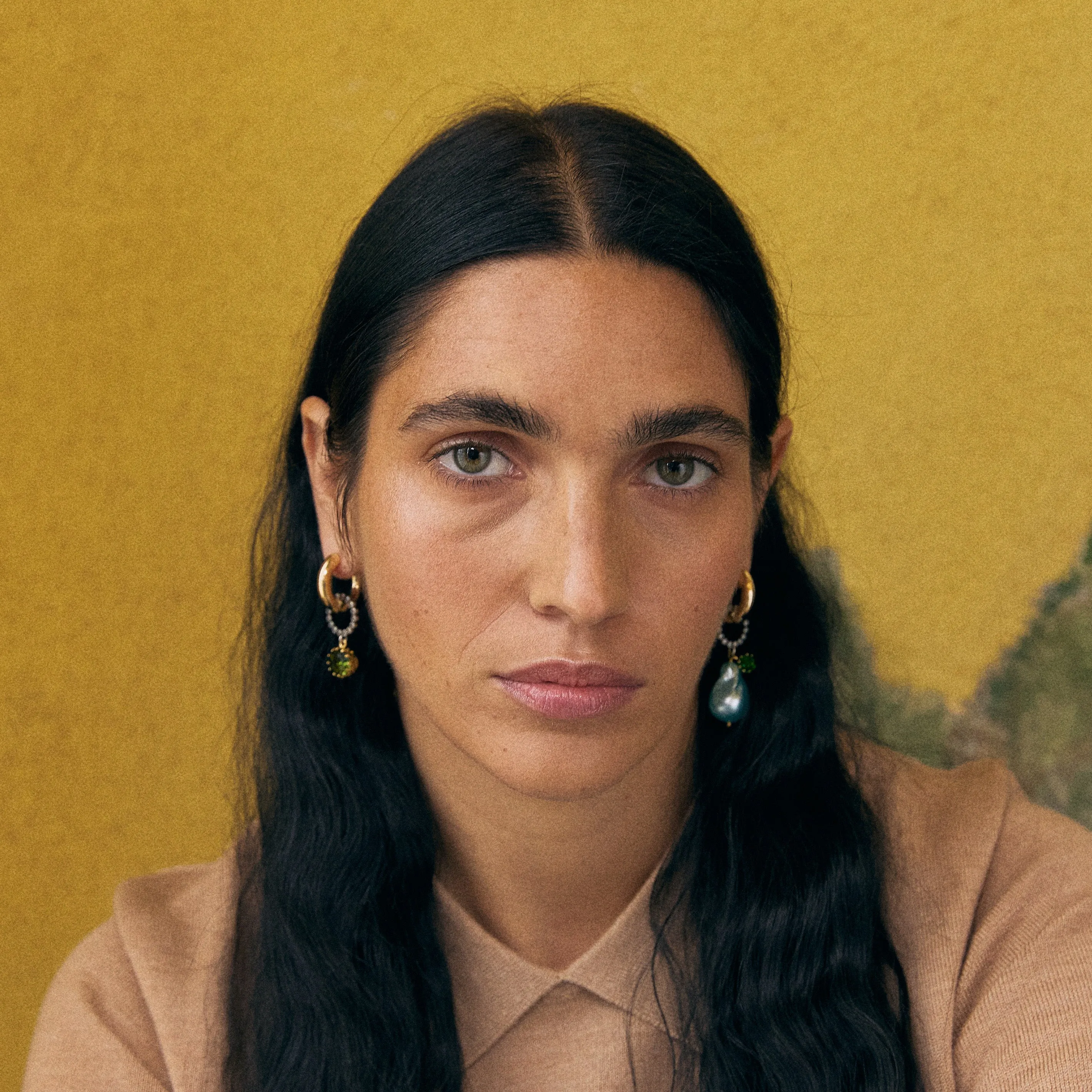 Palermo earrings Sky + Green sold by Bangle Begum product image thumbnail 3