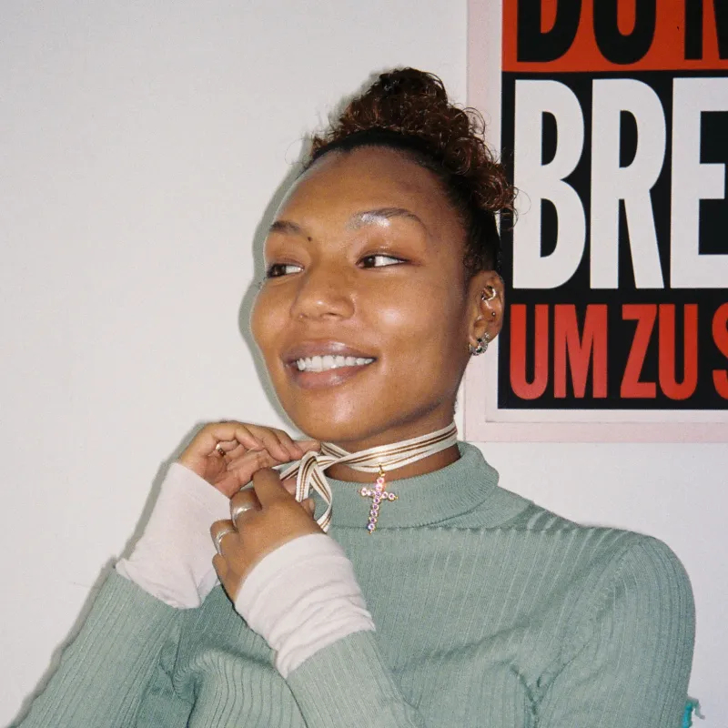 Trinity necklace ribbon sold by Bangle Begum