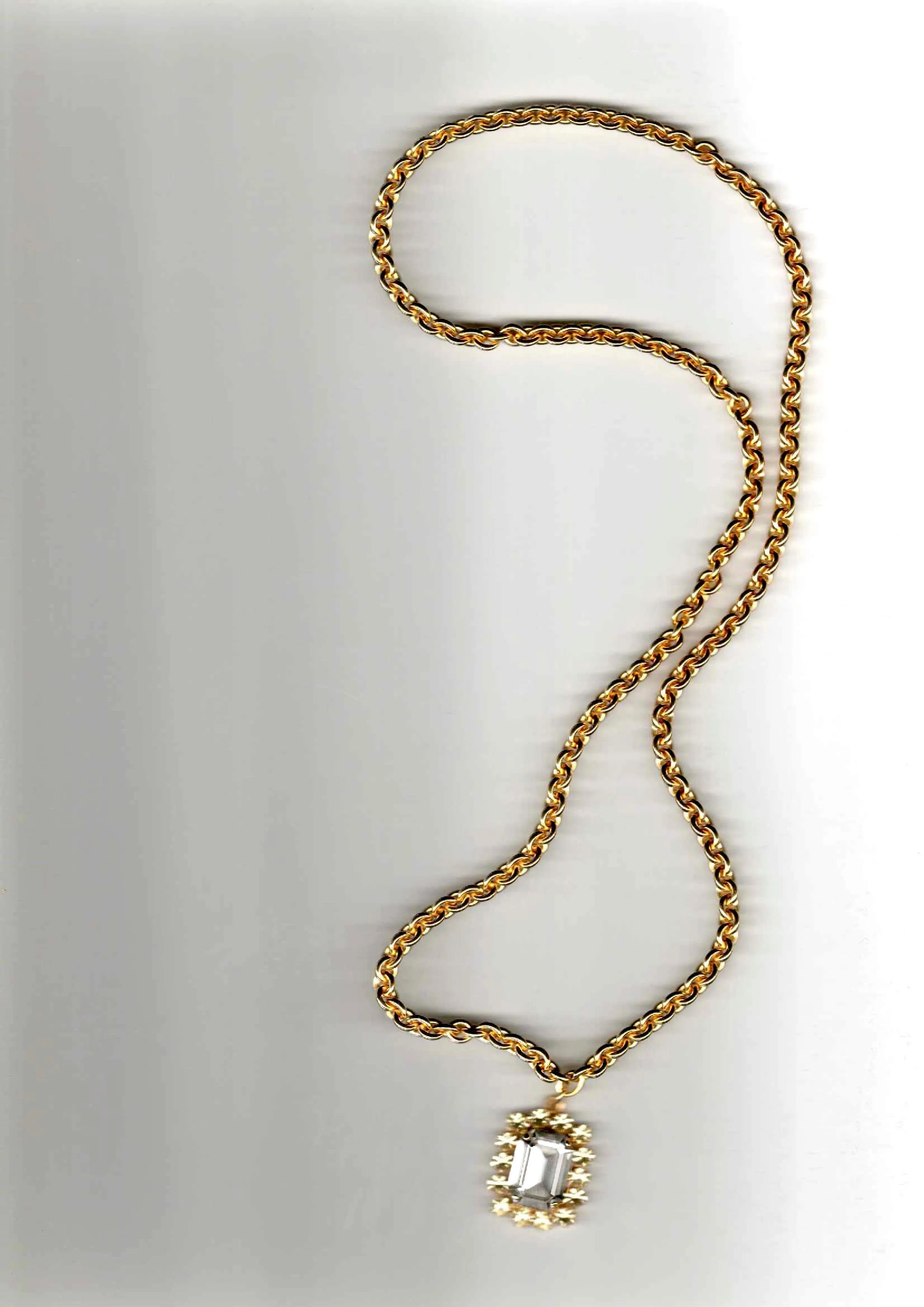 Rebecca necklace White chain sold by Bangle Begum product image thumbnail 2